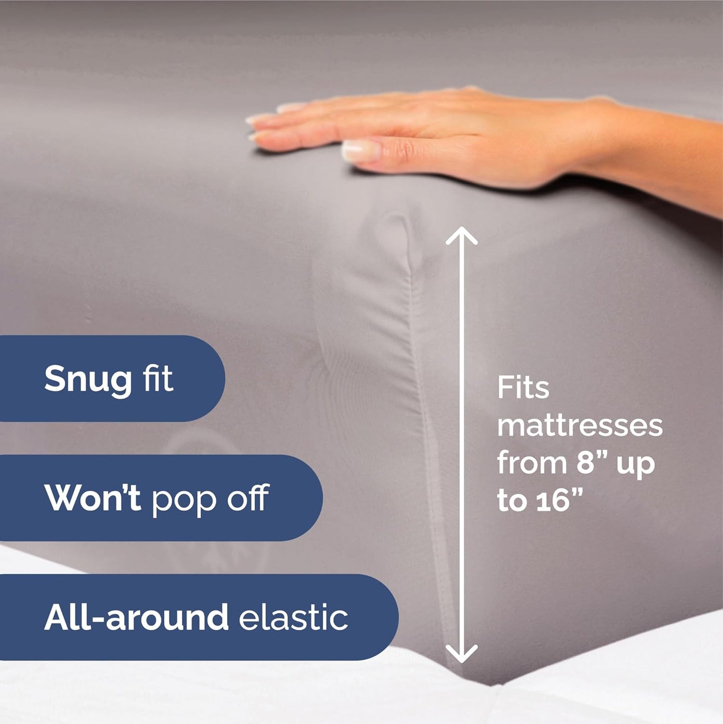 Split King Size 5 Piece Sheet Set - Extra Soft, Breathable, And Cooling Sheets - Hotel Luxury Bed Sheets for Women And Men - Deep Pockets, Easy-Fit & Wrinkle-Free - Thistle Purple Oeko-Tex Bed Sheets