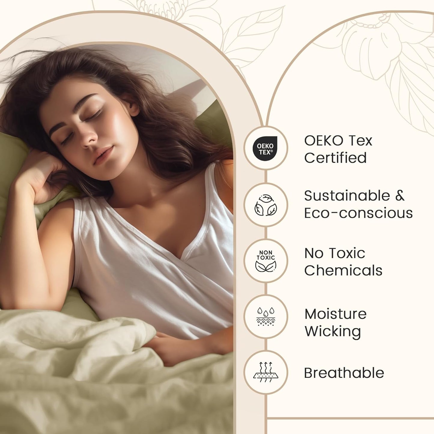 800TC 100% Egyptian Cotton Twin Size Sheets Set, Twin Bed Sheets Luxury Hotel Collection Fully Elasticated Sheet & Pillowcase Sets, Machine Washable No Pill Fade Resistant-Linen