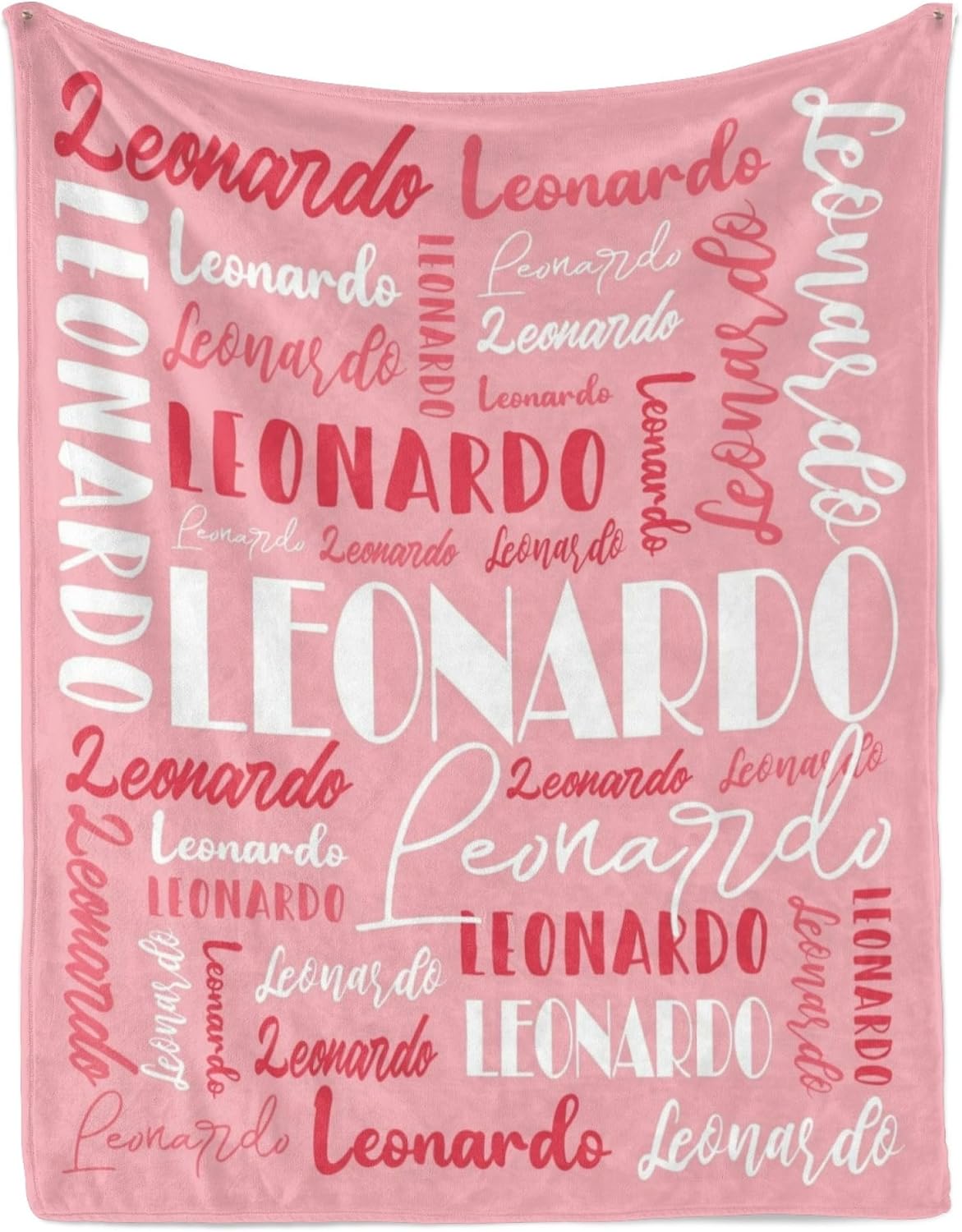 Name Blanket Personalized Blanket for Adult Kids Flannel Customize Throw Blanket Custom (Color 01, 60 x 80 Inches)