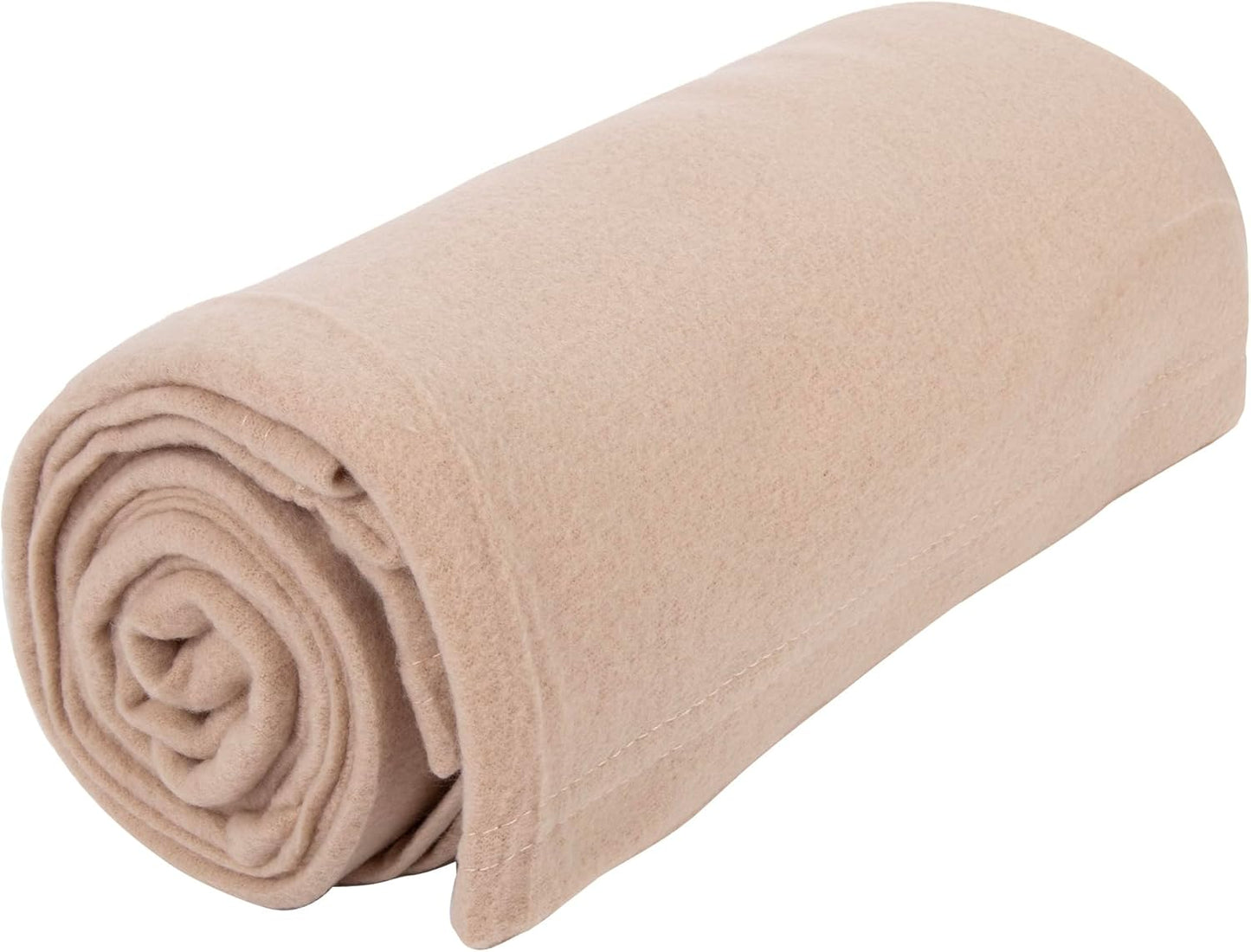 (24 Pack) Bulk Fleece 50x60 Throw Blankets for Wedding Favors, Homeless Women, Men, Homes, Bed, Sofa, Couch, Office, Pet Blankets, Travel | Soft Warm Lightweight Throw Blankets in Bulk (Khaki)