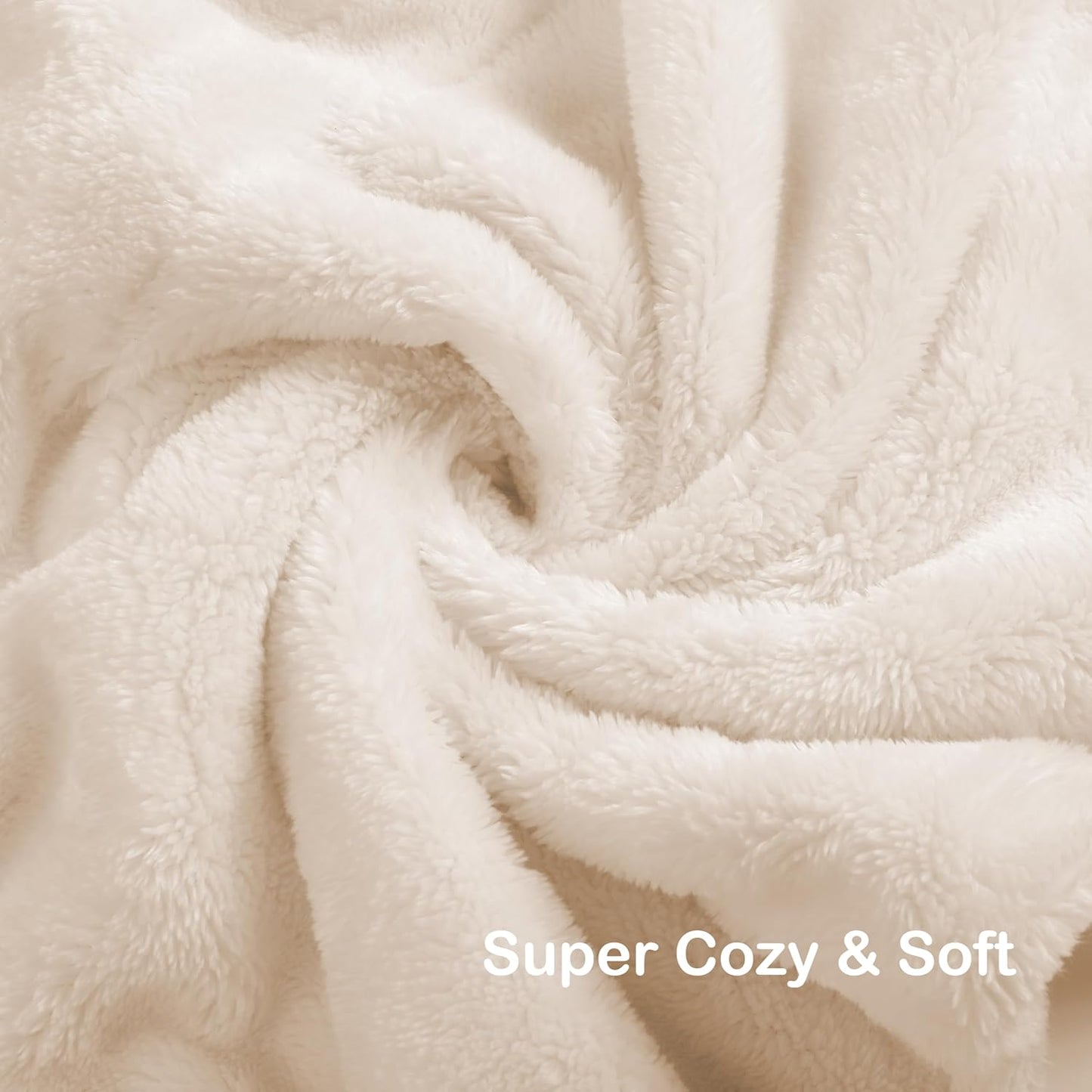 Electric Heated Blanket Queen Size 84"x90", Dual Controllers, Cozy Large Oversized, 4 Heating Levels & 10 Hours Auto Off, Cozy for Bed, Sofa, & Office, Machine Washable, White