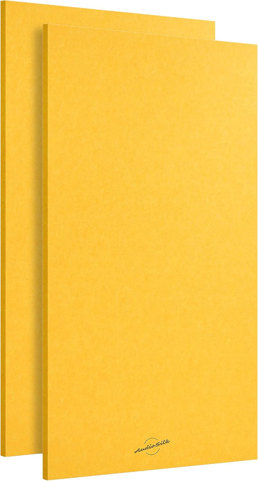 Acoustic Panels, 2 Pack, Large, 46" x 23", Yellow