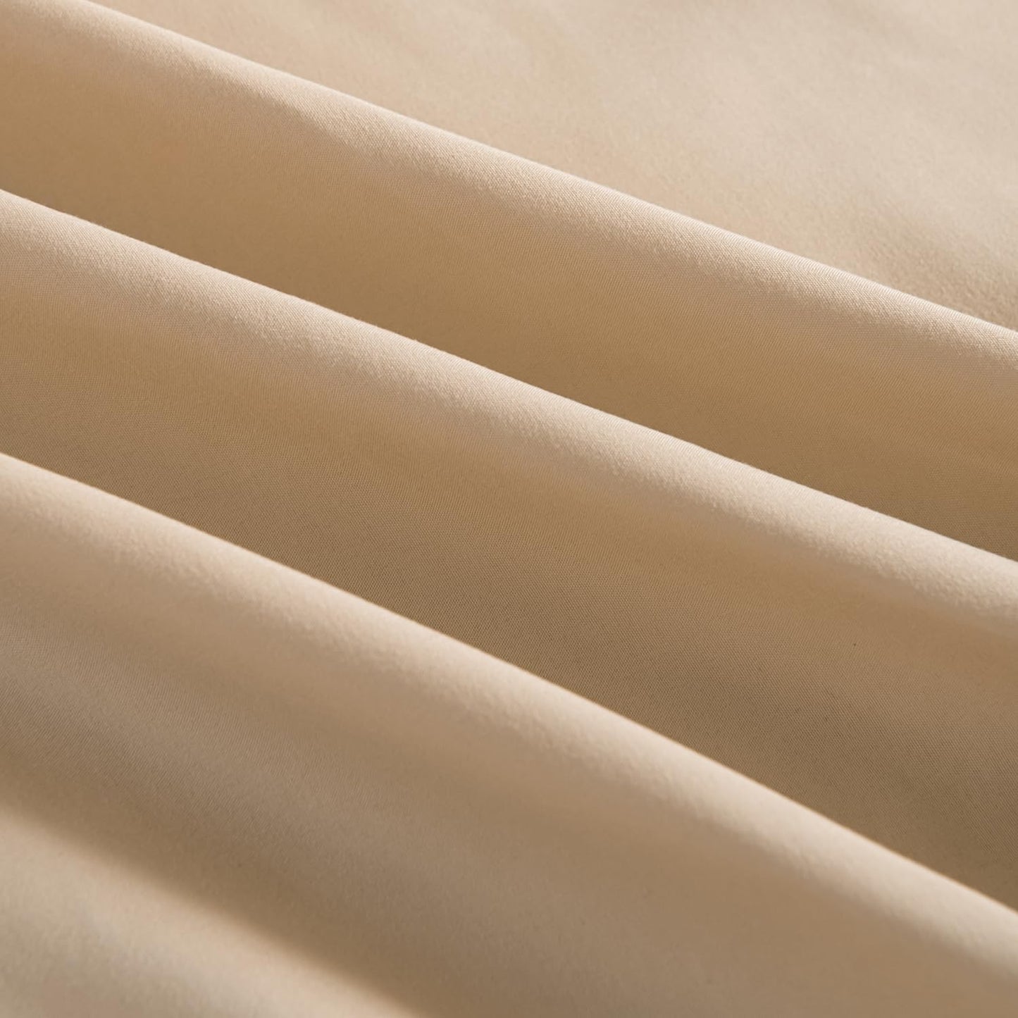 Bed Skirt, Full Size Ruffled Bed Skirt with Split Corners, 12 Inch Drop Dust Ruffle Bed Skirt with Platform, Full -12 Inch, Light Camel