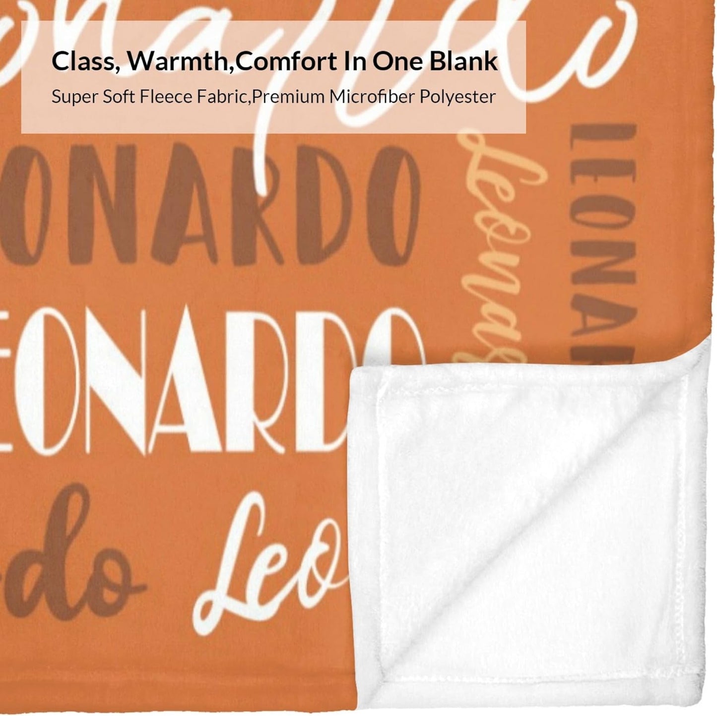 Name Blanket Personalized Blanket for Adult Kids Flannel Customize Throw Blanket Custom (Color 07, 60 x 80 Inches)