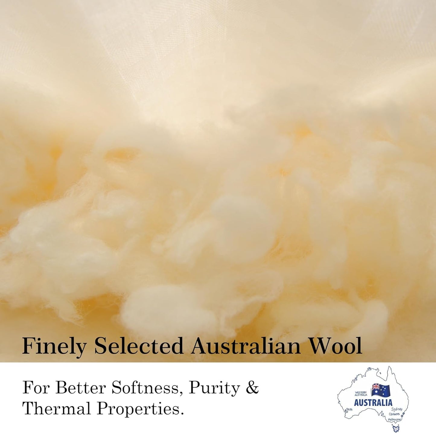 CUDDLE DREAMS Wool Comforter Duvet Insert, 100% Australian Wool Filling with Soft Noiseless Cotton Shell, Natural Warmth (Midweight for All Season, King)