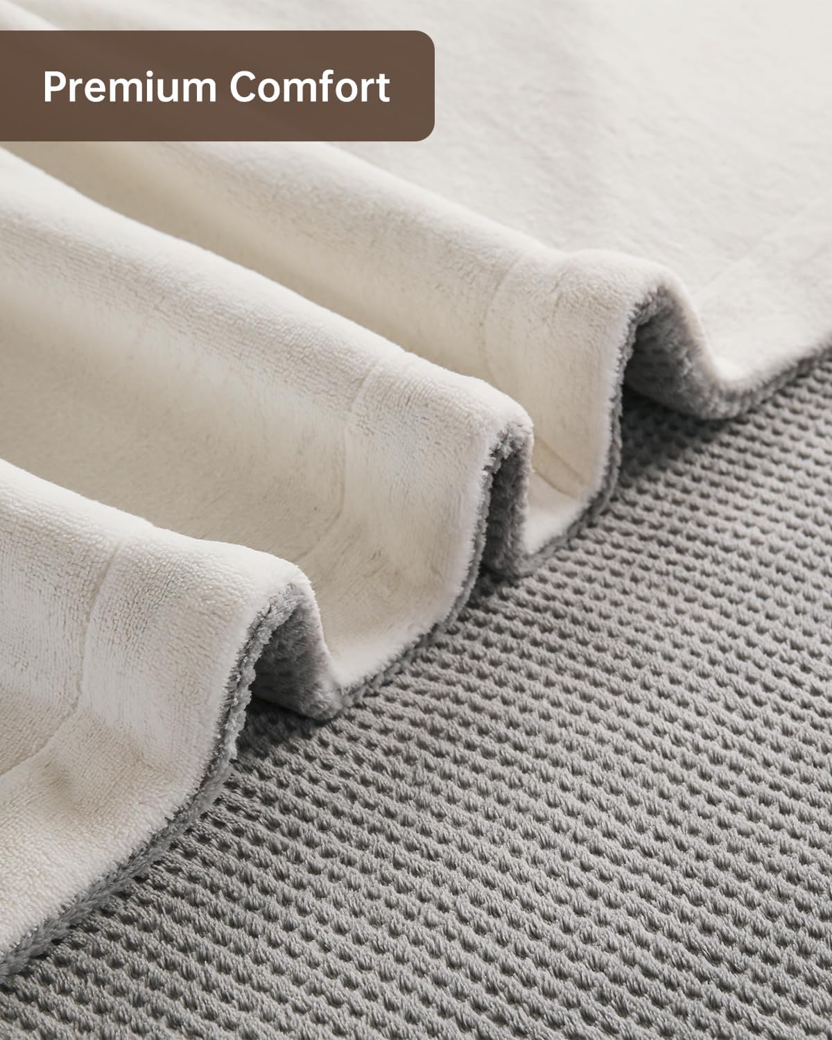 Electric Heated Blanket Twin Size, Washable Blanket Warmer for Home for Adults, Fast Heating, Super Cozy Soft Fabric, 62" x 84", 9 Heat Levels, 1-9H Auto-Off, ETL Certified, Dark Gray