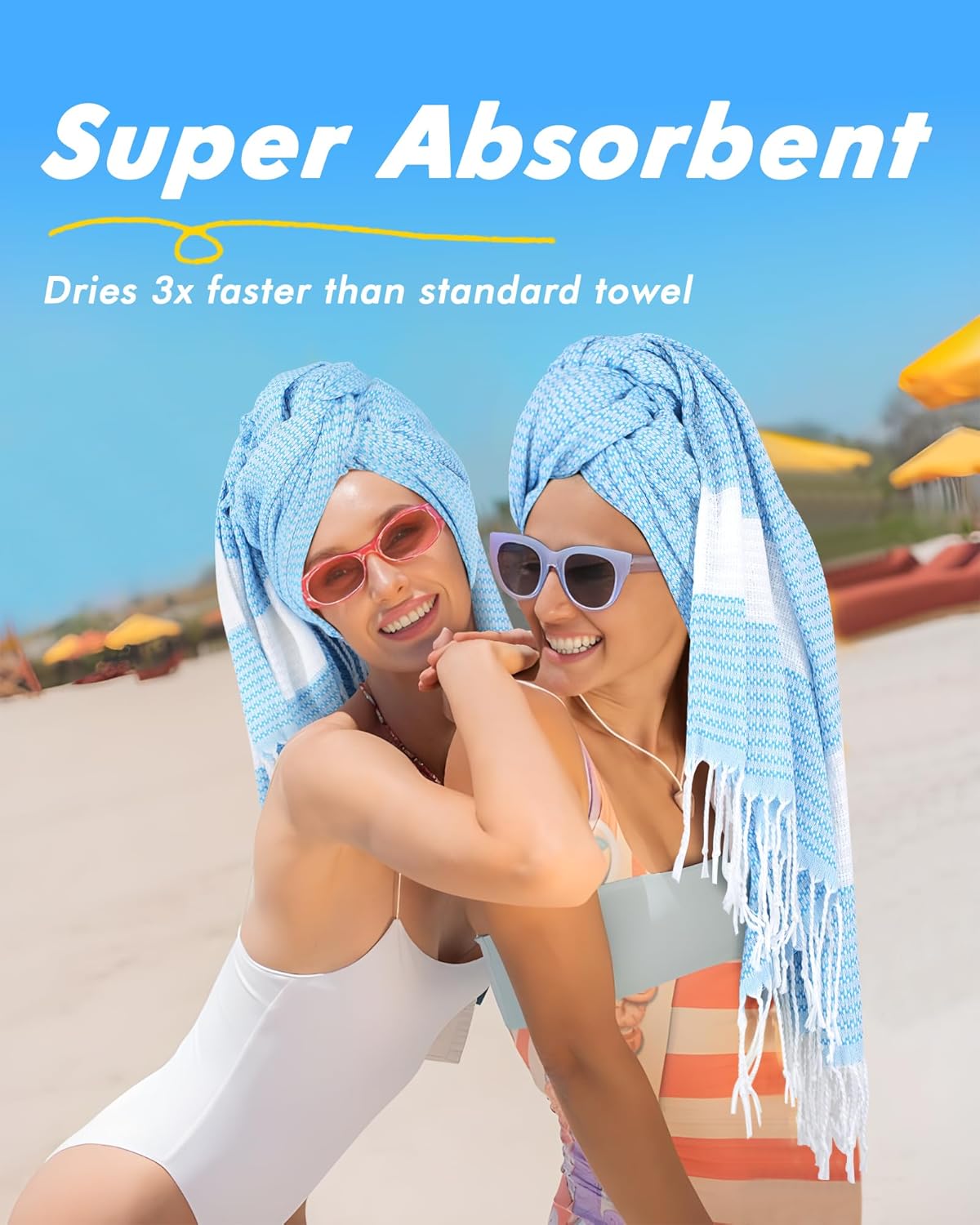 Genovega 2 Packs Oversized Turkish Beach Towels 74"x38" Thin Quick Dry Sand Free Pool Swim Bathing Towel Extra Large Blanket Adult Travel Essentials Accessories Summer Vacation LightGreen Grey Dot
