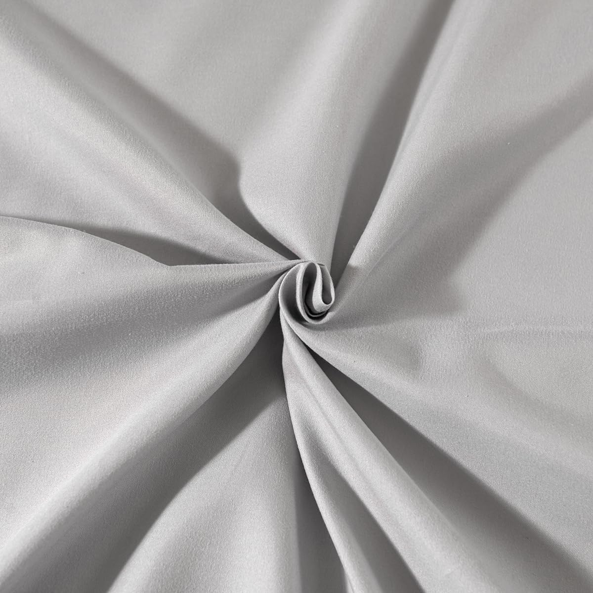 Light Grey Bed Skirt King Size Ruffled Bed Skirt with Split Corners, King Bed Skirt 14 Inch Drop, King Size Bed Skirt Grey for Ruffled Bed Skirt with Split Corners, Bed Skirt King Size