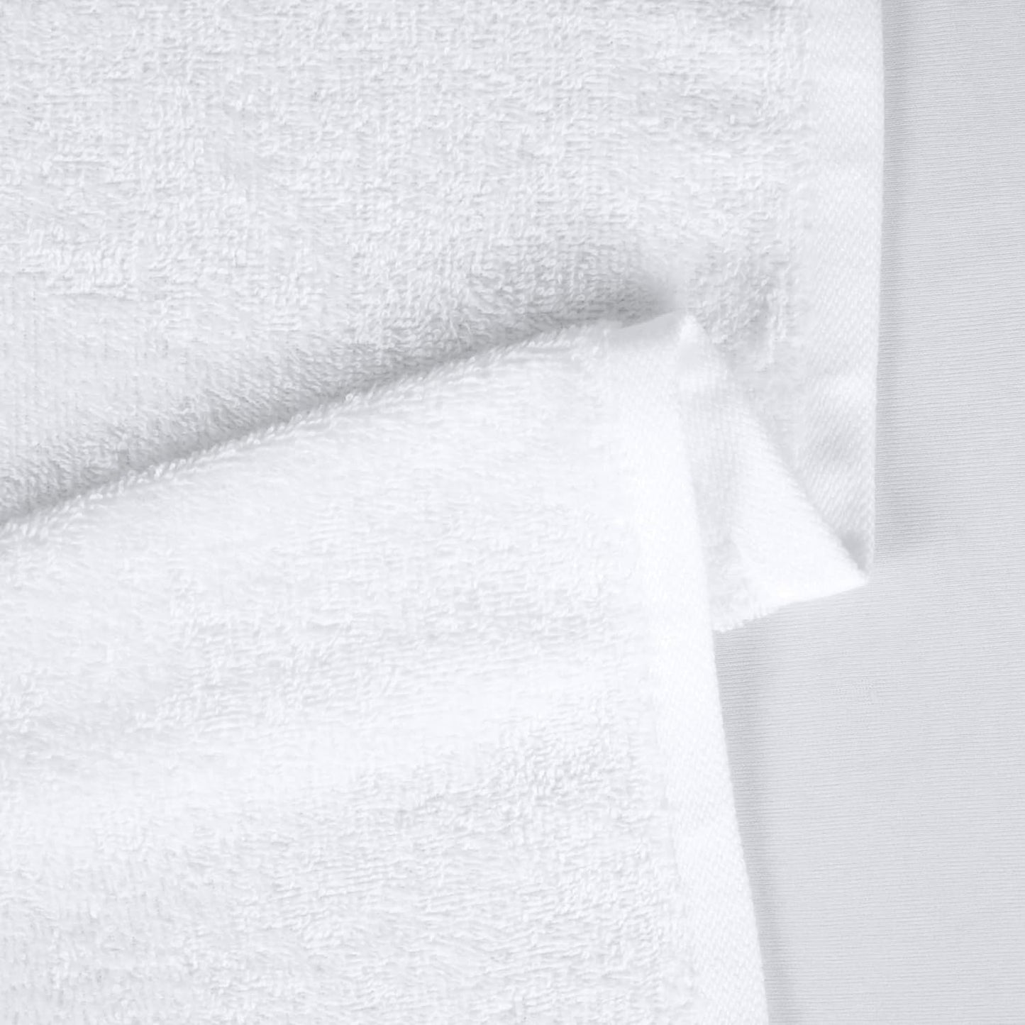 Amazon Basics Soft and Thick Cotton Hand Towels, 16 x 26 in, White, 24-Pack