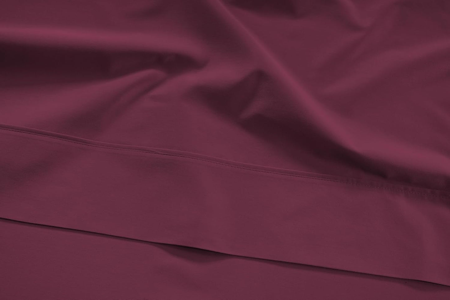 LANE LINEN Queen Size Sheet Set – 450 Thread Count Natural 100% Cotton Sheets, Cooling Bed Sheets, Durable Bedding for Daily Use, Fade Resistant, Snug Fit 15" Deep Pocket Fitted Sheet – Windsor Wine