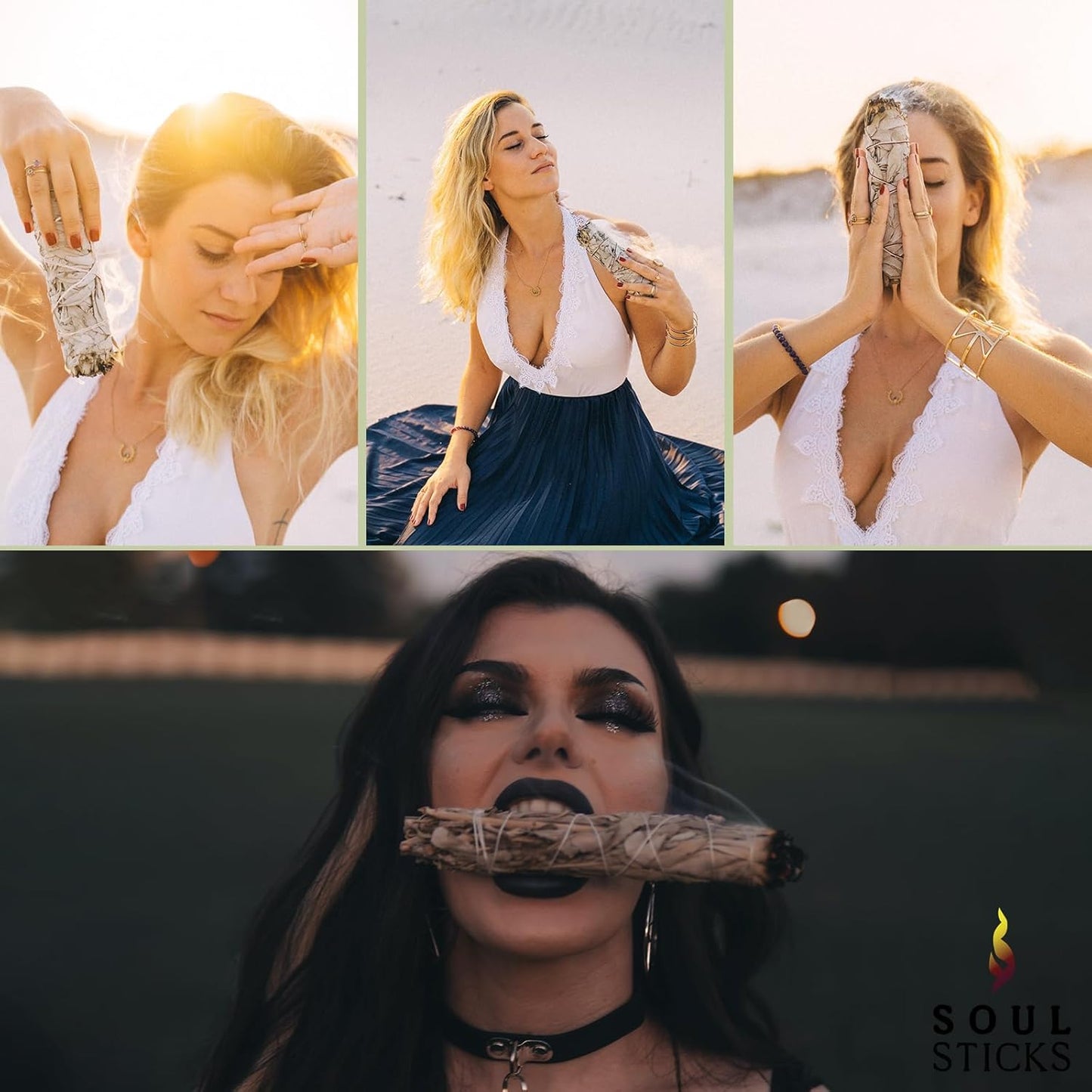 Ancient VEDA 9 Inch Big White Sage Smudge Sticks Bundle (3 Pack) Sage Sticks for Cleansing House, Stress Relief, Yoga | California Sage White Sage for Smudging and Negative Energy Cleanse