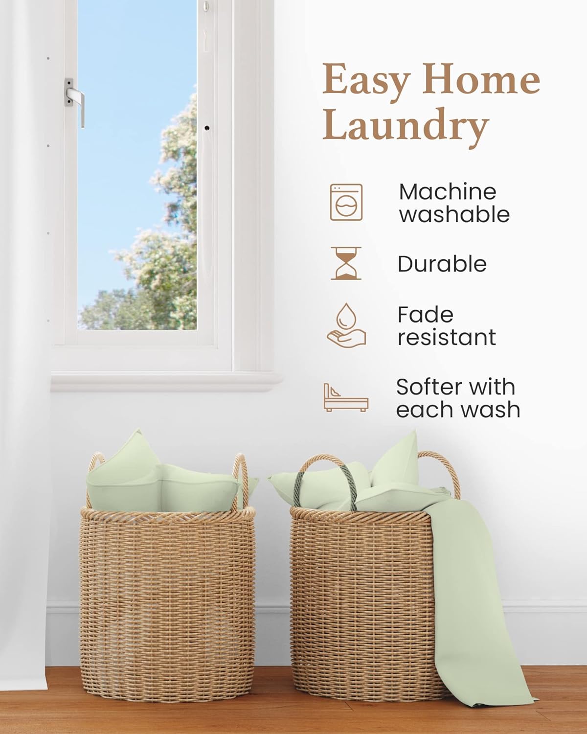 4 Pc Sage Twin Sheet Set for Twin Mattress, Egyptian Cotton Twin Bed Sheets for Twin Size Bed, Soft Breathable 16 Inch Deep Pocket Twin Bed Set - 1 Fitted Sheet, 1 Flat Sheet & 2 Pillow Case