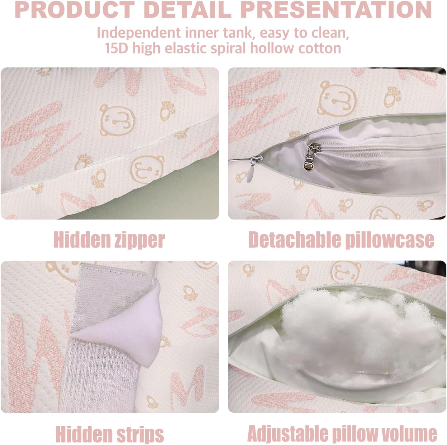 Pregnancy Pillow, Maternity Pillow for Pregnant Women, Full Body Pillow for Pregnant Women Sleeping, Support for Back, Belly, Legs, HIPS