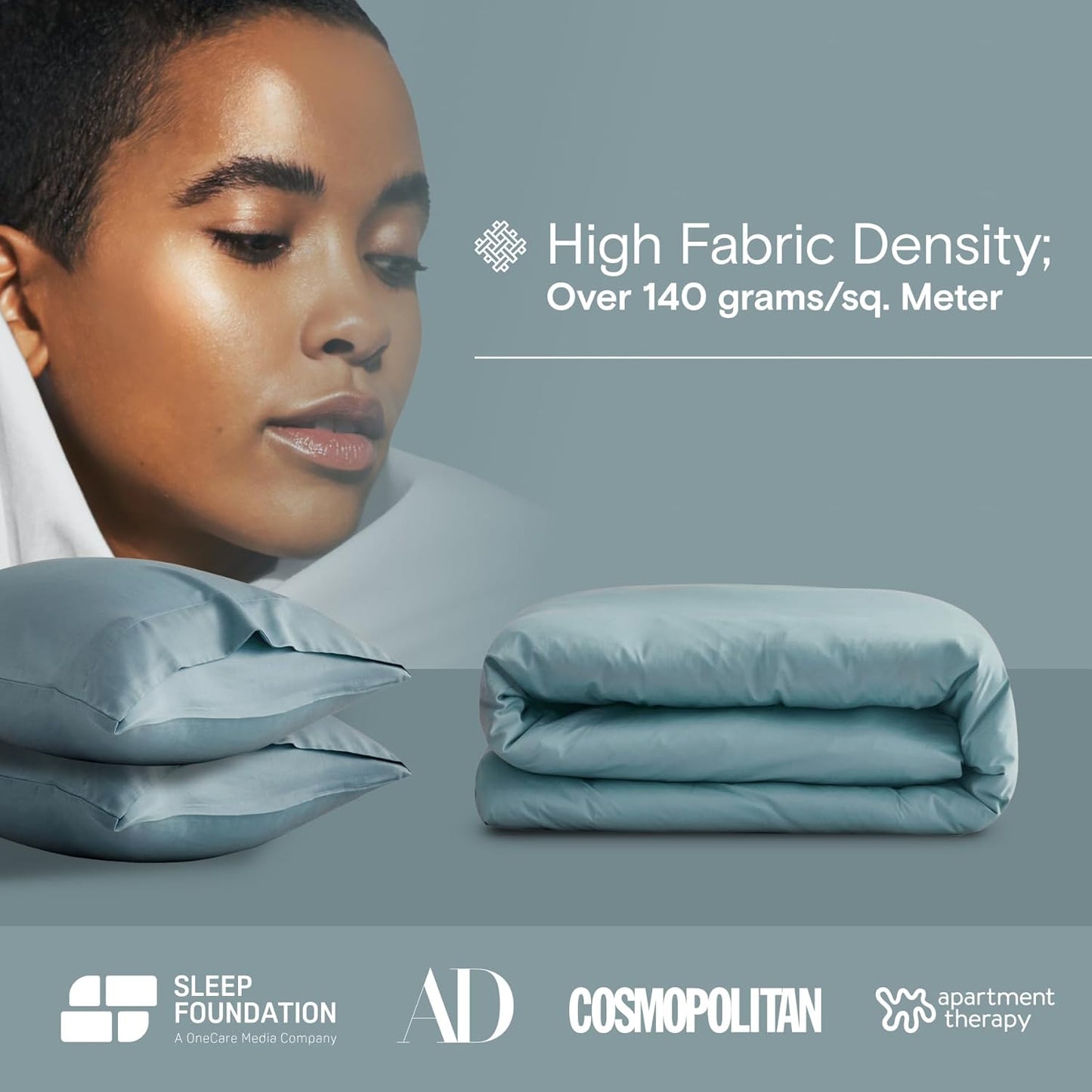 DOZ Duvet Cover Set, 100% Viscose derived from Bamboo, Organically Grown, Buttery Soft, Cooling Duvet Covers, High GSM, 1 Duvet Cover and 2 Pillowcases, 106"x90" (Teal, King/Cal King)