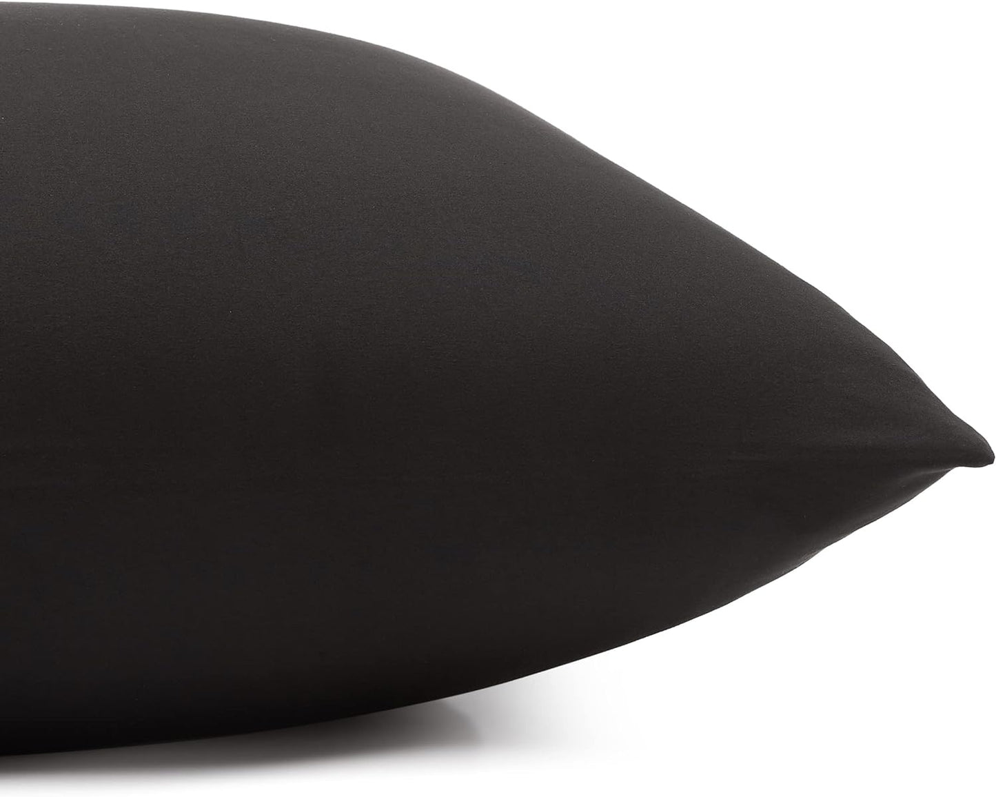 Amazon Basics Lightweight Super Soft Easy Care Wrinkle Free Microfiber 3 Piece Bed Sheet Set with 14-Inch Deep Pockets, Twin, Black, Solid, Kids, Men & Women Bedding (Pack of 4)