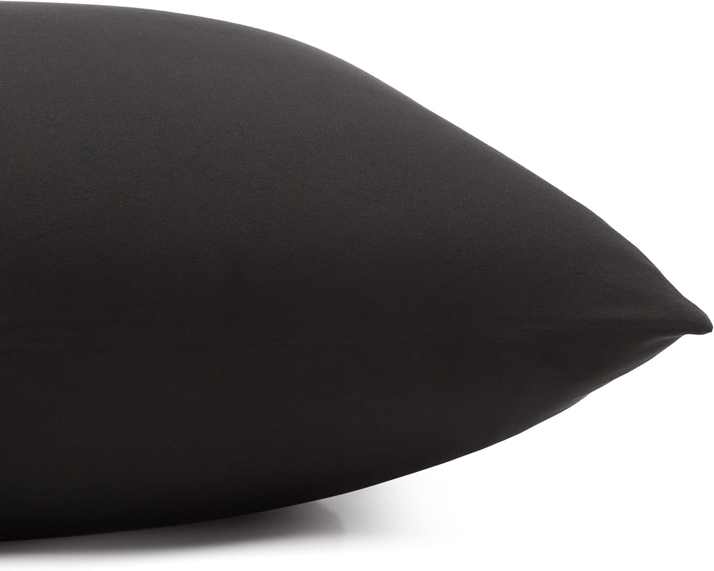 Amazon Basics Lightweight Super Soft Easy Care Microfiber 3 Piece Bedsheet Set with 14-Inch Deep Pockets, Twin XL, Black, Solid (Pack of 4)