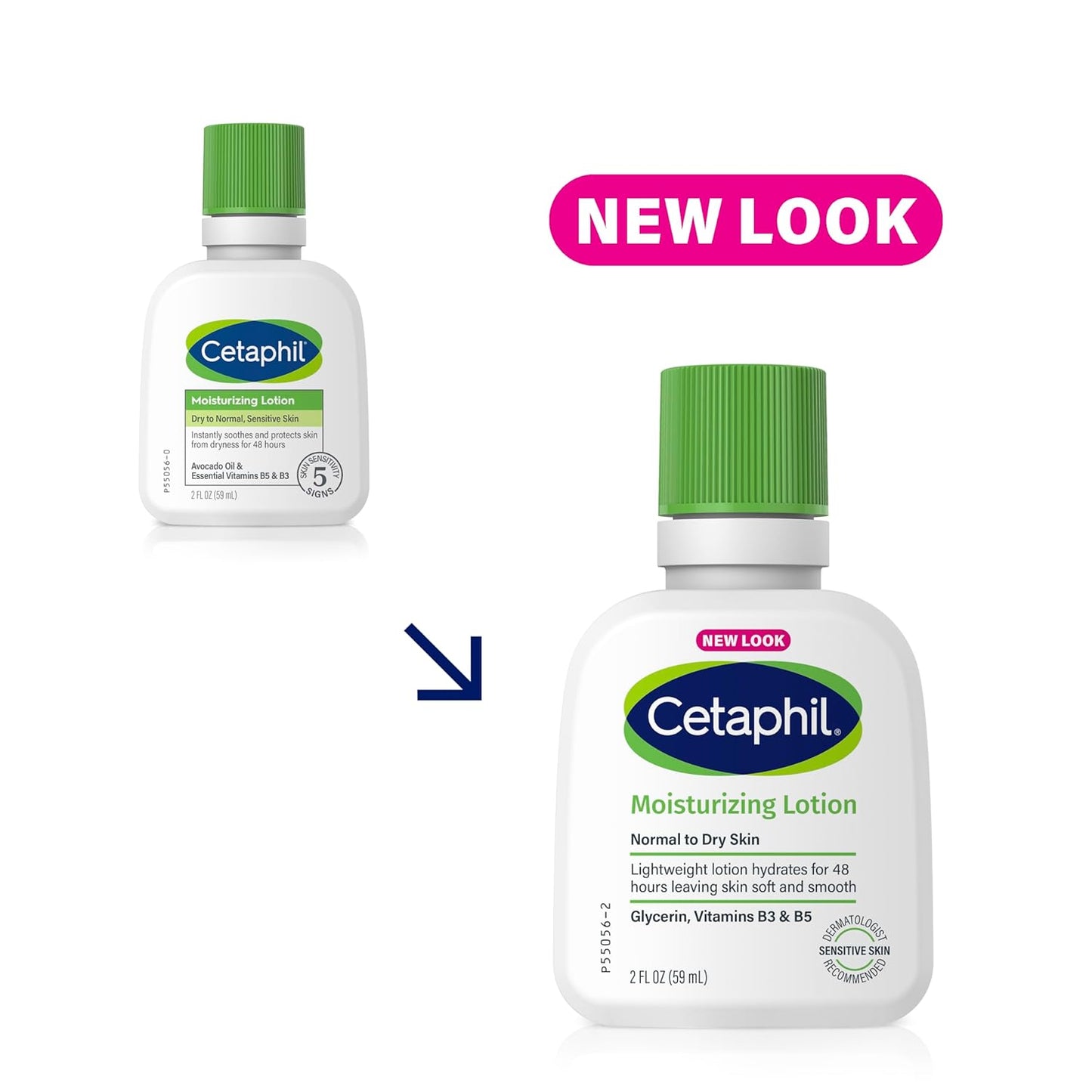 Cetaphil Face & Body Moisturizer, Hydrating Moisturizing Lotion for Normal to Dry Skin, Suitable for Sensitive Skin, 2 oz Pack of 12, Fragrance Free, Hypoallergenic, Non-Comedogenic