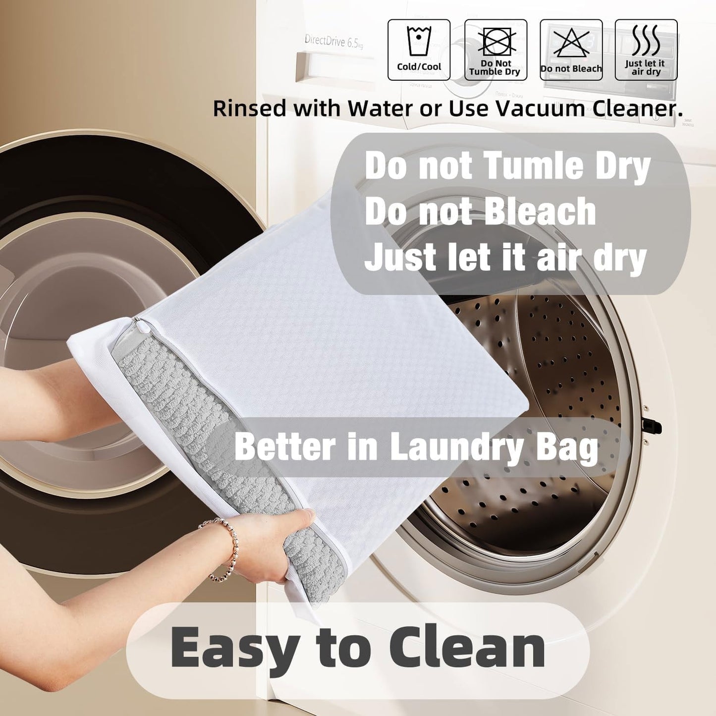 Bathroom Rugs Non Slip Washable, Super Absorbent Thin Bath Mat Quick Dry Low Pile Bathroom Rug, Light Grey 24"x36"