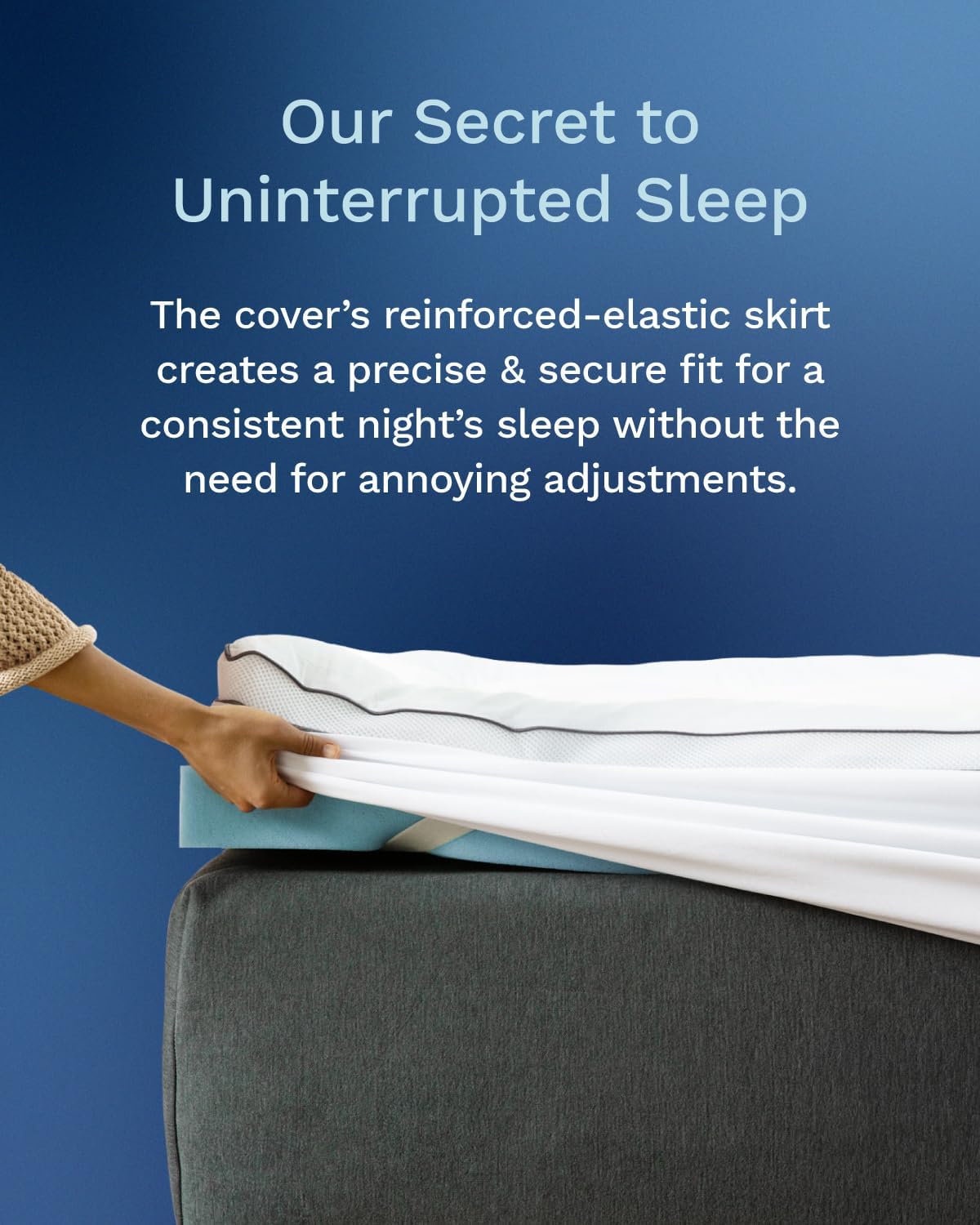 ViscoSoft 3 Inch Pillow Top Memory Foam Mattress Topper Twin - Cooling Hybrid Lux Dual Layer Mattress Pad - CertiPUR Certified