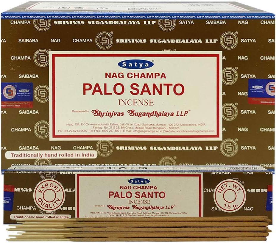 Palo Santo Incense Sticks and Incense Stick Holder Bundle Insence Insense Satya