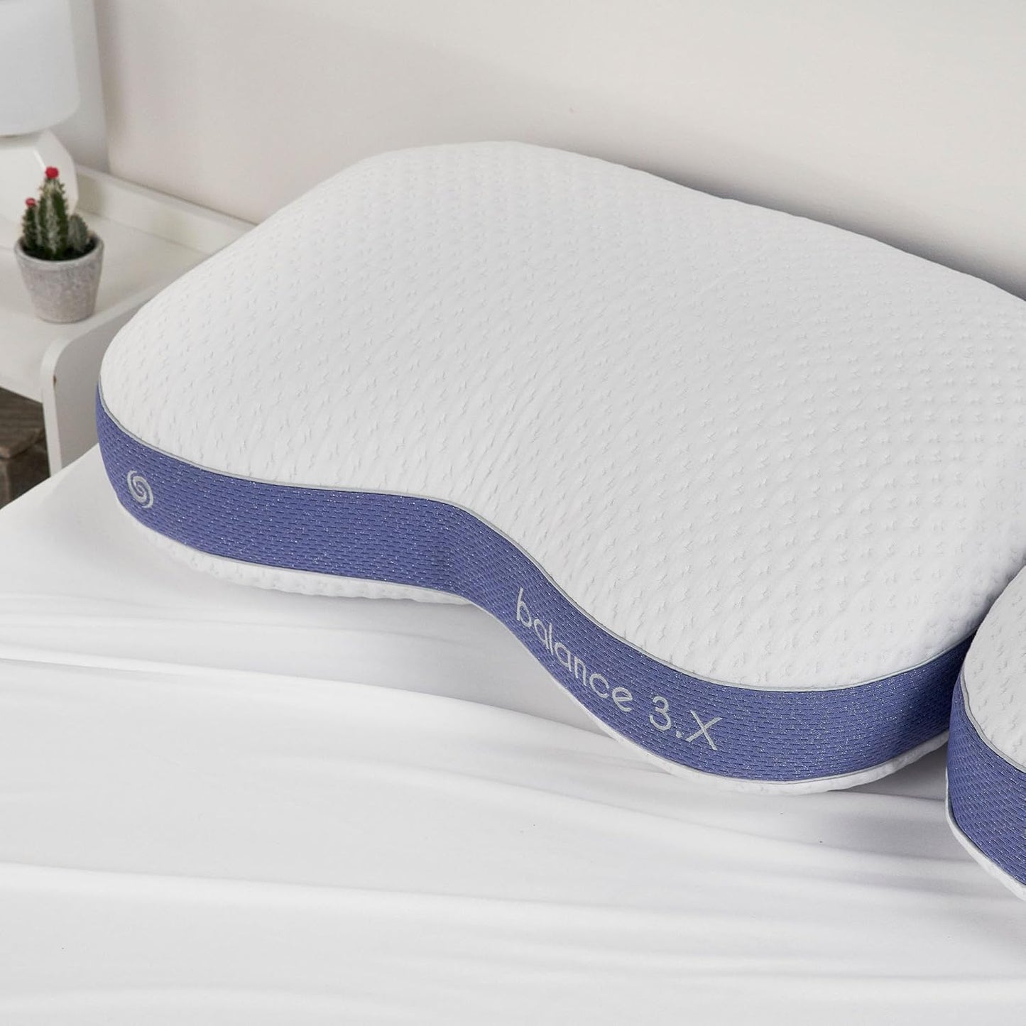 Bedgear Balance 3.X Cuddle Curve Performance Pillow – Extra Large Moisture Wicking Pillow for Sleeping, Lounging, Watching TV – Washable and Removable Cover – Pillowcase Included