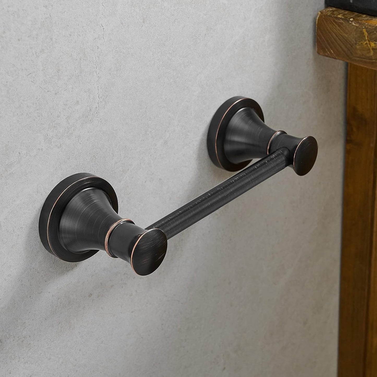 Hoimpro Wall Mounted Rustproof Toilet Tissue Paper Holder Bathroom Accessories Toilet roll Paper Hanger, Oil Rubbed Bronze