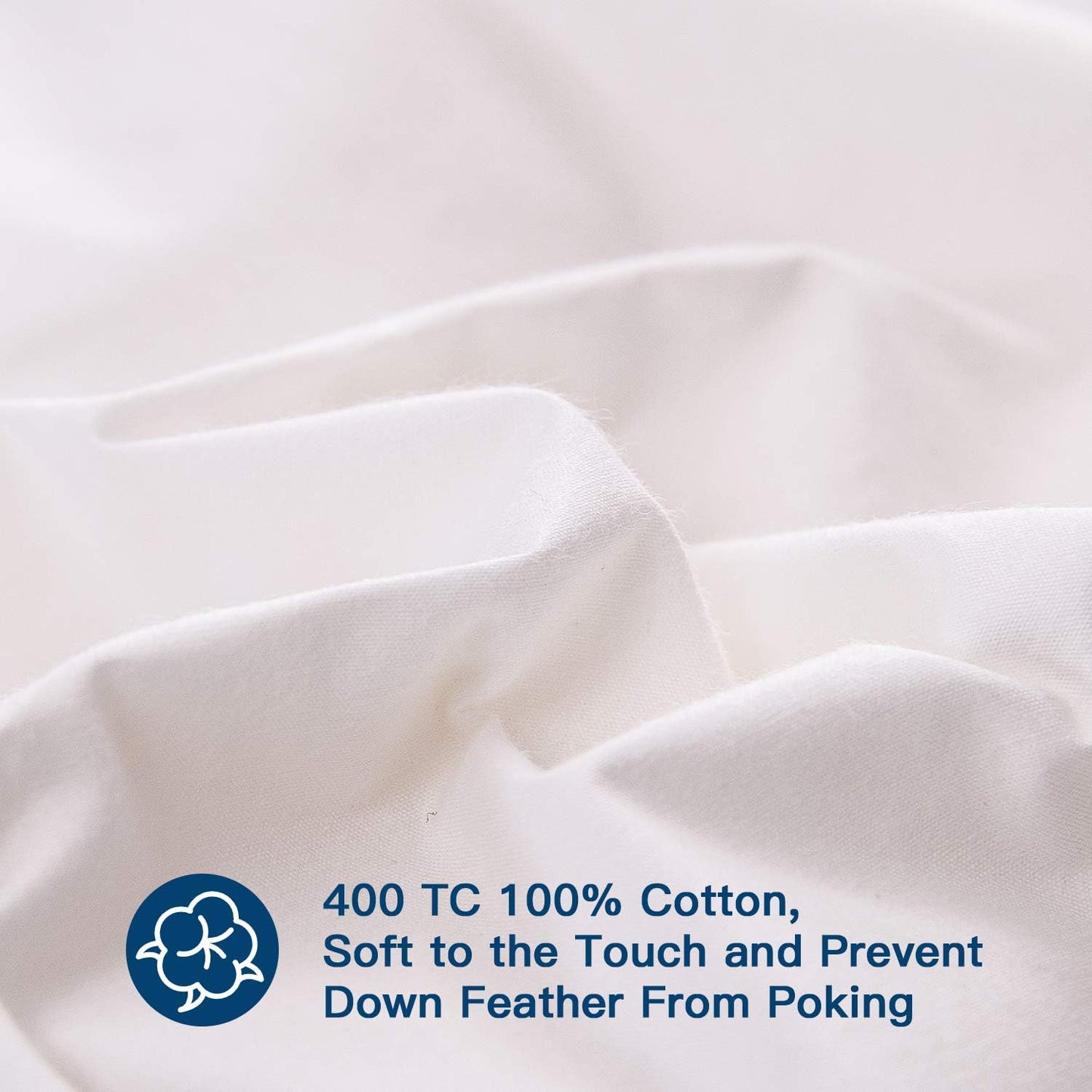 ELEMUSE Full Size Extra Thick Fusion Goose Down Feather Filled Mattress Topper, Plush Fluffy Double Layer Pillowtop Mattress Pad Cover, Soft Featherbed with 8-21 Inch Deep Pocket