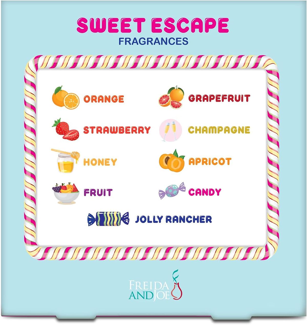 Sweet Escape Candy Fruity Juicy Sweet Treat Bomb Bath Fizzers Bath Bomb Gift Set for Women - 9 Large Bath Bombs Aromatherapy Luscious Fragrance Bath Gift Set