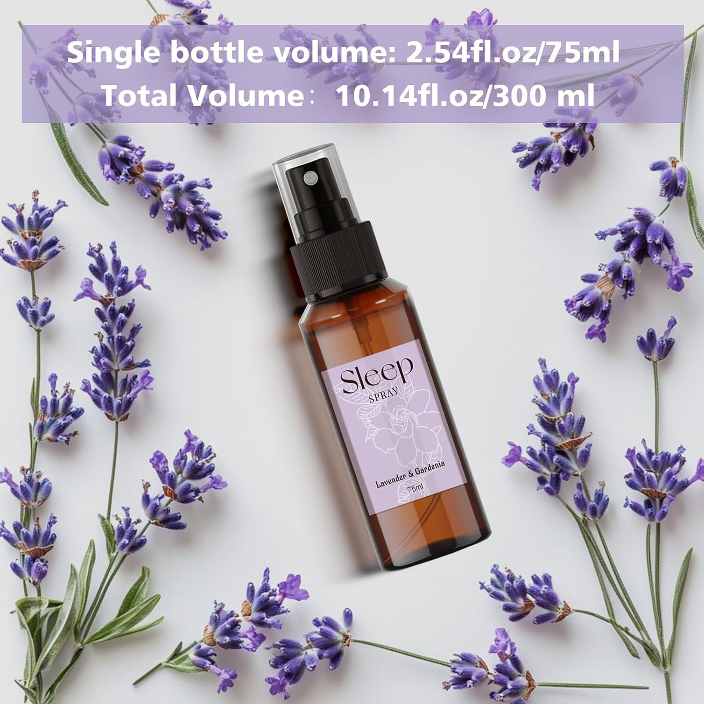 SCENTORINI Sleep Spray, 10.14 oz Calming Lavender Spray for Sleep, lavender essential oil, 4 Pack Relaxing Aromatherapy Mist for Bedding Fabric, Room Spray Odor Deodorizer