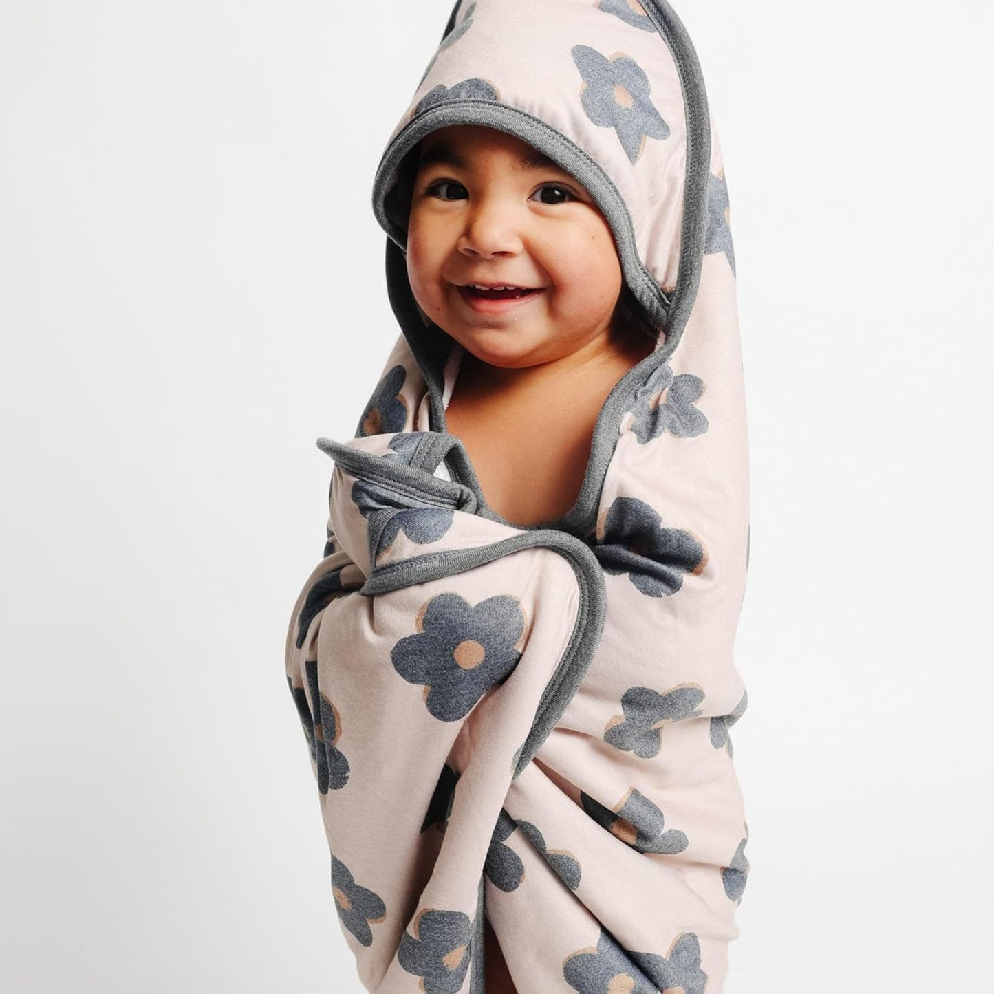 Premium Knit Hooded Bath Towel "Gemma in Tan" by Copper Pearl