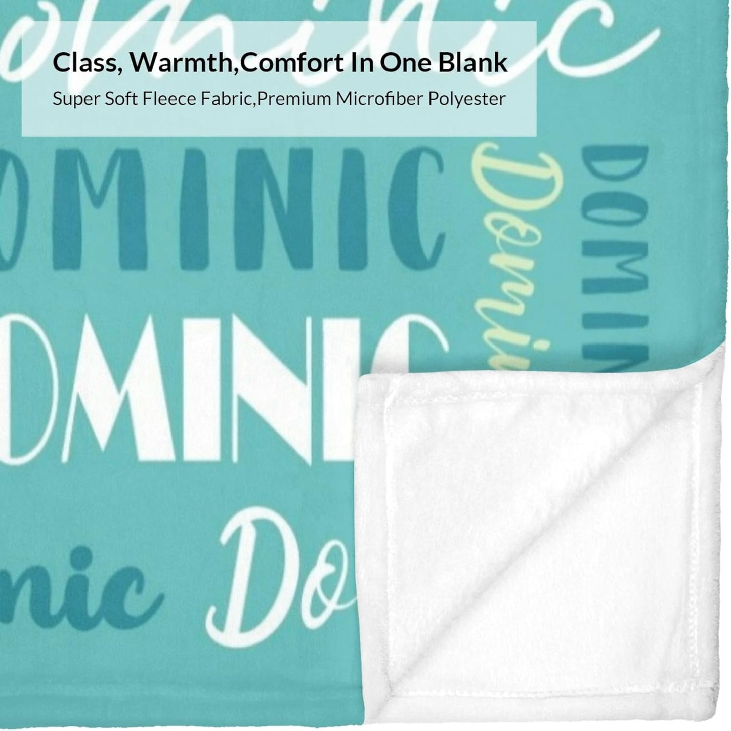 Name Blanket Personalized Blanket for Adult Kids Flannel Customize Throw Blanket Custom (Color 20, 30 x 40 Inches)