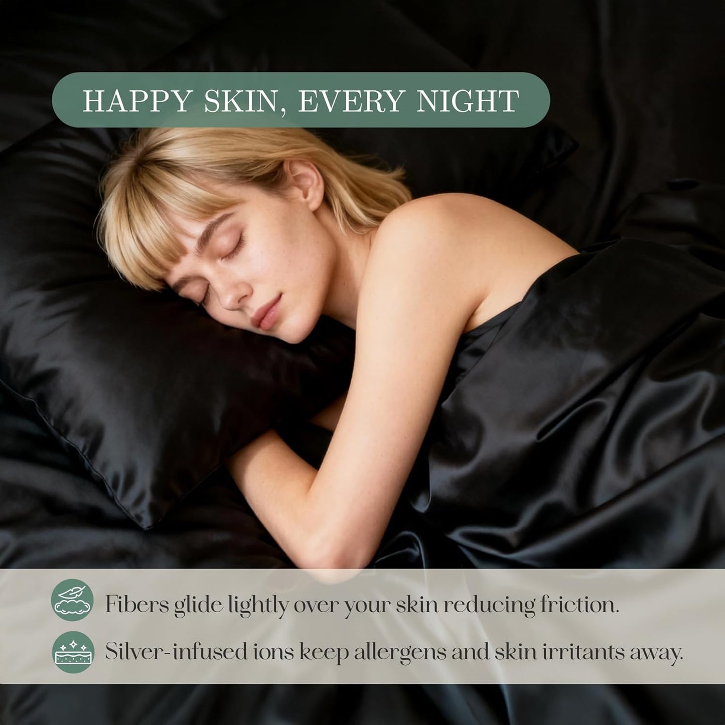 Eucalyptus Sheets - Infused with Silver for Anti-Odor, Softer Than Silk Fibers, More Cooling Than Cotton - Perfect for Hot Sleepers & Sensitive Skin - 100% Tencel Lyocell - King Sheet Set