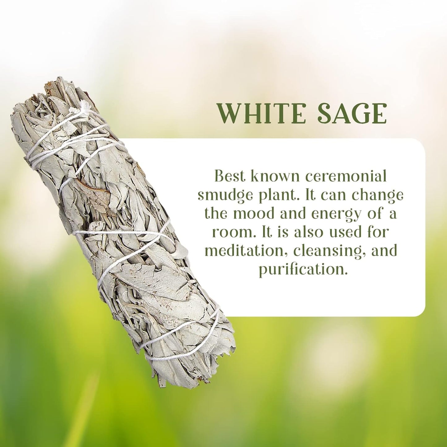 MECKA White Sage Smudge Sticks (3 Pack) | Bulk Wholesale Premium Sage Bundles | Burn for Smudging & Cleansing Negative Energy from House/Office, Stress Relief | Sustainably Grown