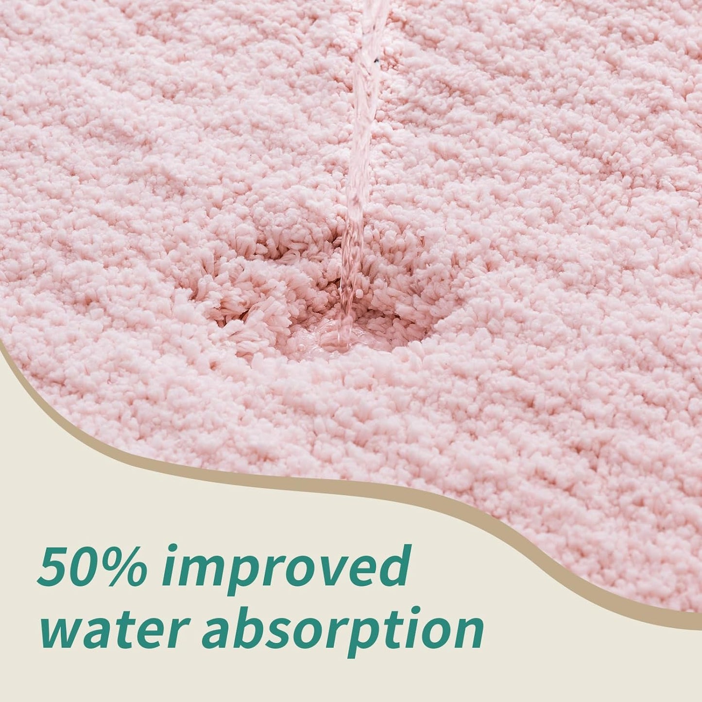 Toilet Rug 22x24 Pink Non Slip Fluffy Toilet Floor Mat U Shaped Washable Bathroom Contour Rug for Toilet Absorbent Thick Toilet Carpet