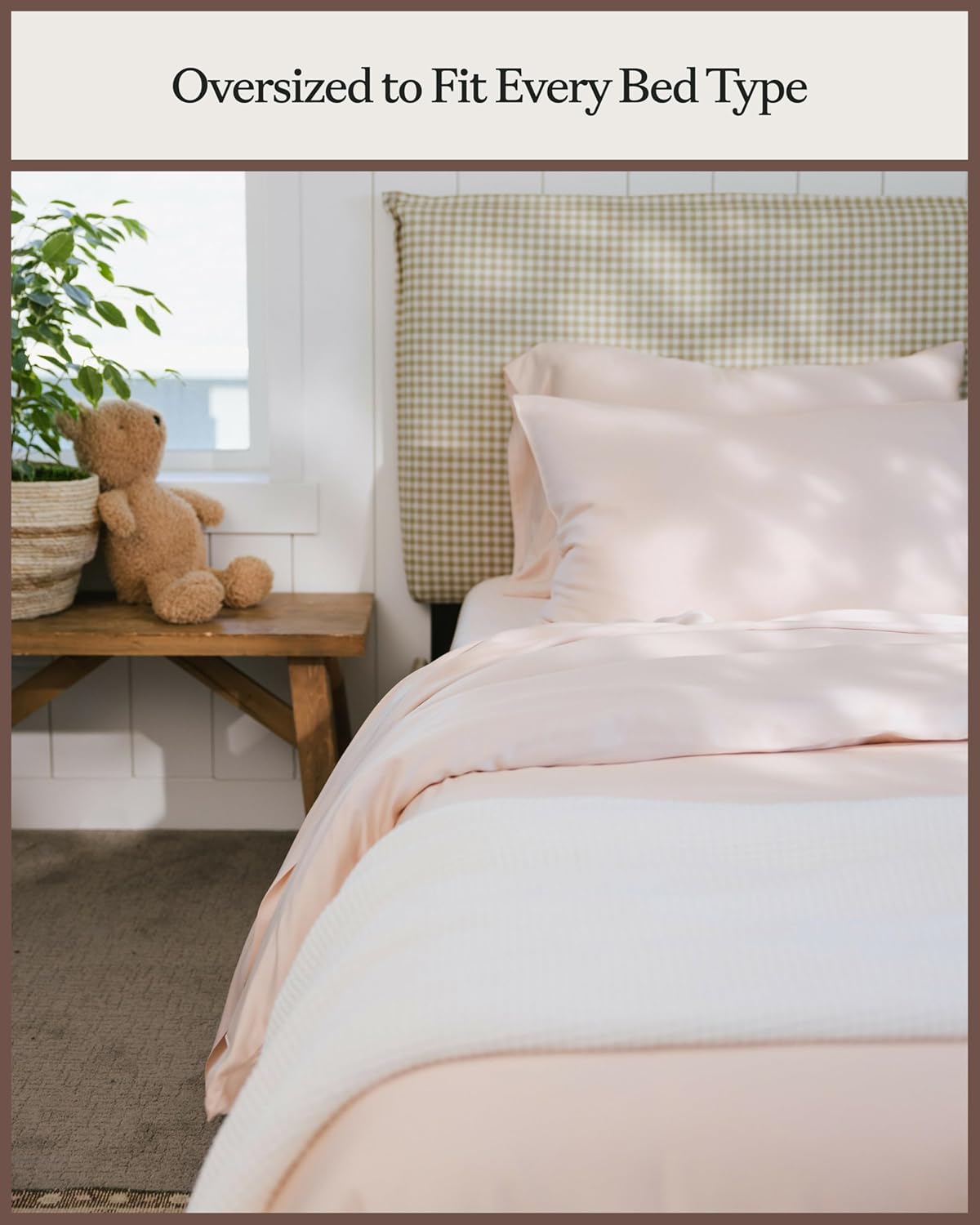Cozy Earth Luxury Duvet Cover King - 100% Viscose from Bamboo - Ultra-Soft, Cooling & Lightweight Duvet Cover - Temperature-Regulating Bedding with Concealed Zip & Interior Snap Closures - Peony