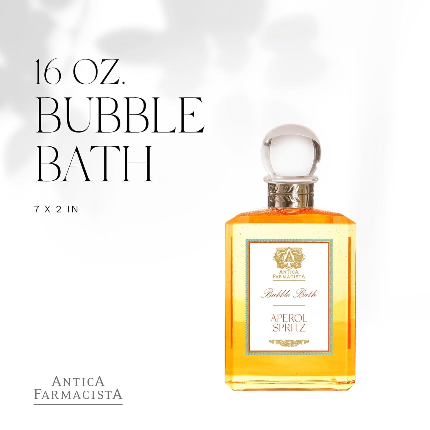 Antica Farmacista Bubble Bath - Relaxing Foam Bath with Honey, Jojoba Oil & Aloe Vera - Luxury Gift for Any Occasion - Aperol Spritz, 16 fl oz