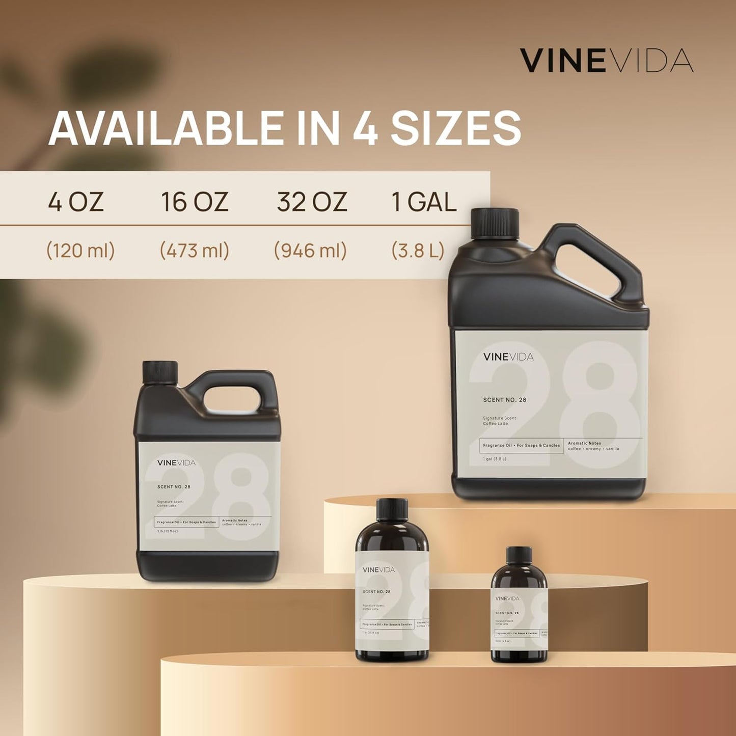 VINEVIDA [4 Fl Oz] Cuban Tobacco Fragrance Oil for Cold Air Diffusers, Essential Oils for Diffuser Oil Refill & Air Freshener Room Spray