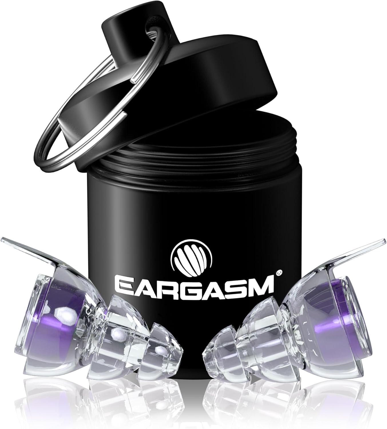 Eargasm High Fidelity Hyperviolet Purple Earplugs - Noise Reducing Ear-Plugs for Hearing Protection at Concerts, Music Festivals, Loud Environments, Live Events, Sporting Events