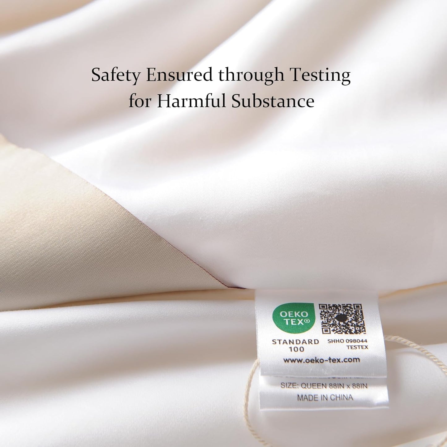 CUDDLE DREAMS Silk Filled Comforter for All Season, Detachable Tencel Duvet Cover for Easy Care, Naturally Breathable (White, Twin)