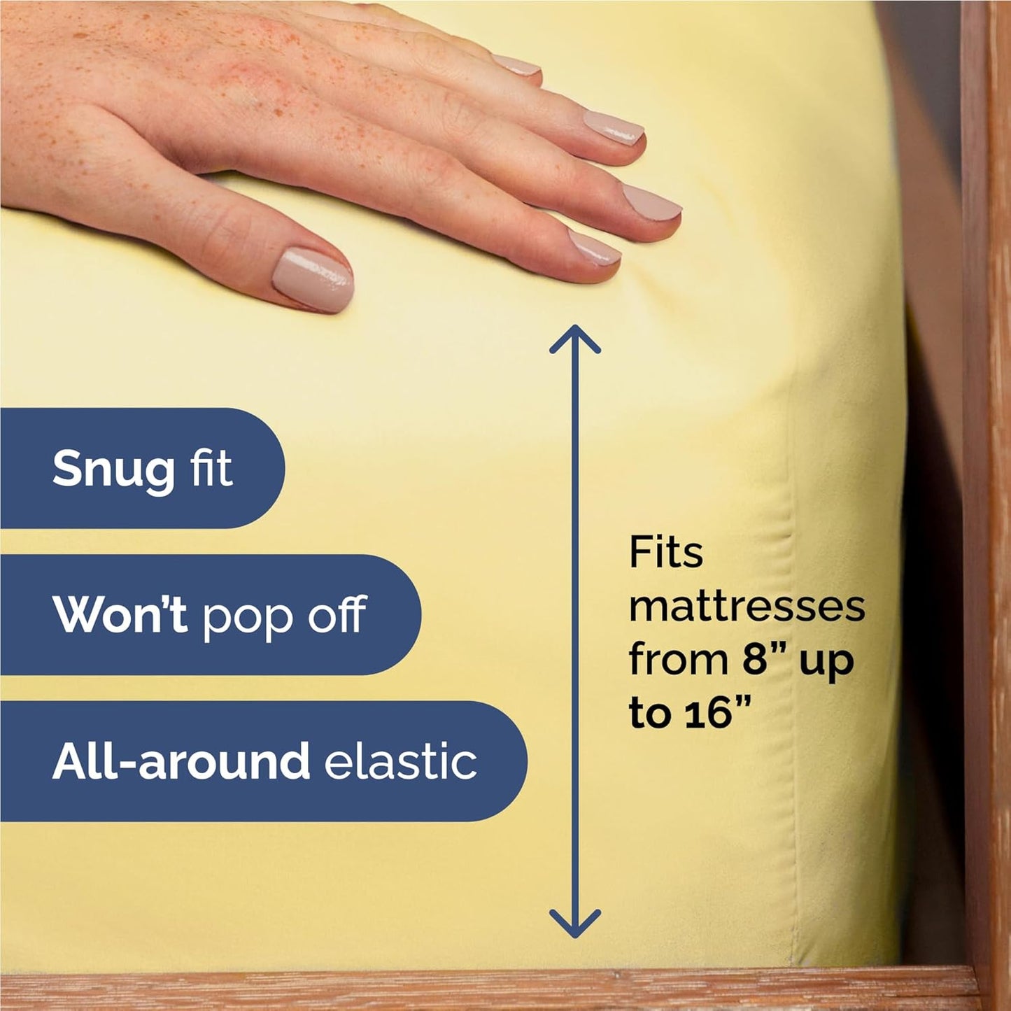 Twin XL Size 3 Piece Sheet Set - Comfy Breathable & Cooling Bed Sheets Set - Hotel Luxury Bedding for Women, Men, Kids, Teens, Boys & Girls - Deep Pockets, Ultra-Soft, Wrinkle Free - Oeko-Tex - Yellow
