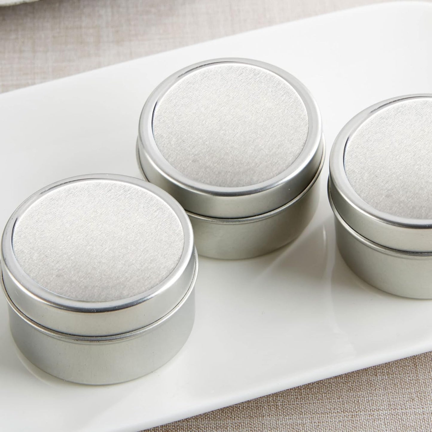 Kate Aspen Travel Size Vanilla Scented Candle Tins with Lids - Set of 96 Mini Candles Bulk - Wedding Favors for Guests, Bridal Shower Gifts, Party Favors Adults, Bridesmaids Gifts