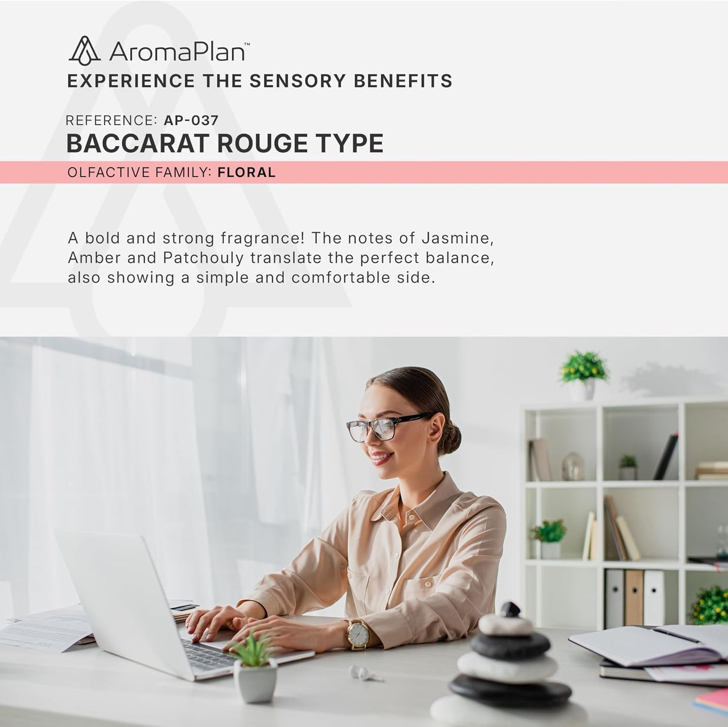 AromaPlan Hotel Scents Inspired by Baccarat Rouge 5 Fl Oz (148ml), Home Luxury Aroma & Hotel Fragrance Diffuser Oil for Aromatherapy- USA Made, Bigger Bottle, Bolder Aroma & Longer Lasting