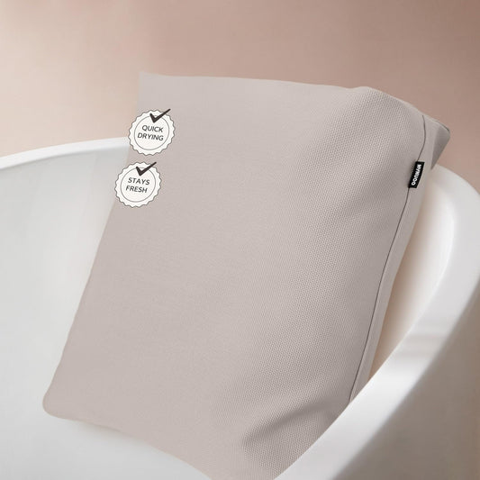 Bath Pillows for Tub Neck and Back Support,Bathtub Cushion backrest headrest Neck Pillow,tub Pillow for Bathtub,3D Mesh Core,Breathable,Quick-Drying,Ergonomic Relaxation (Pearl)
