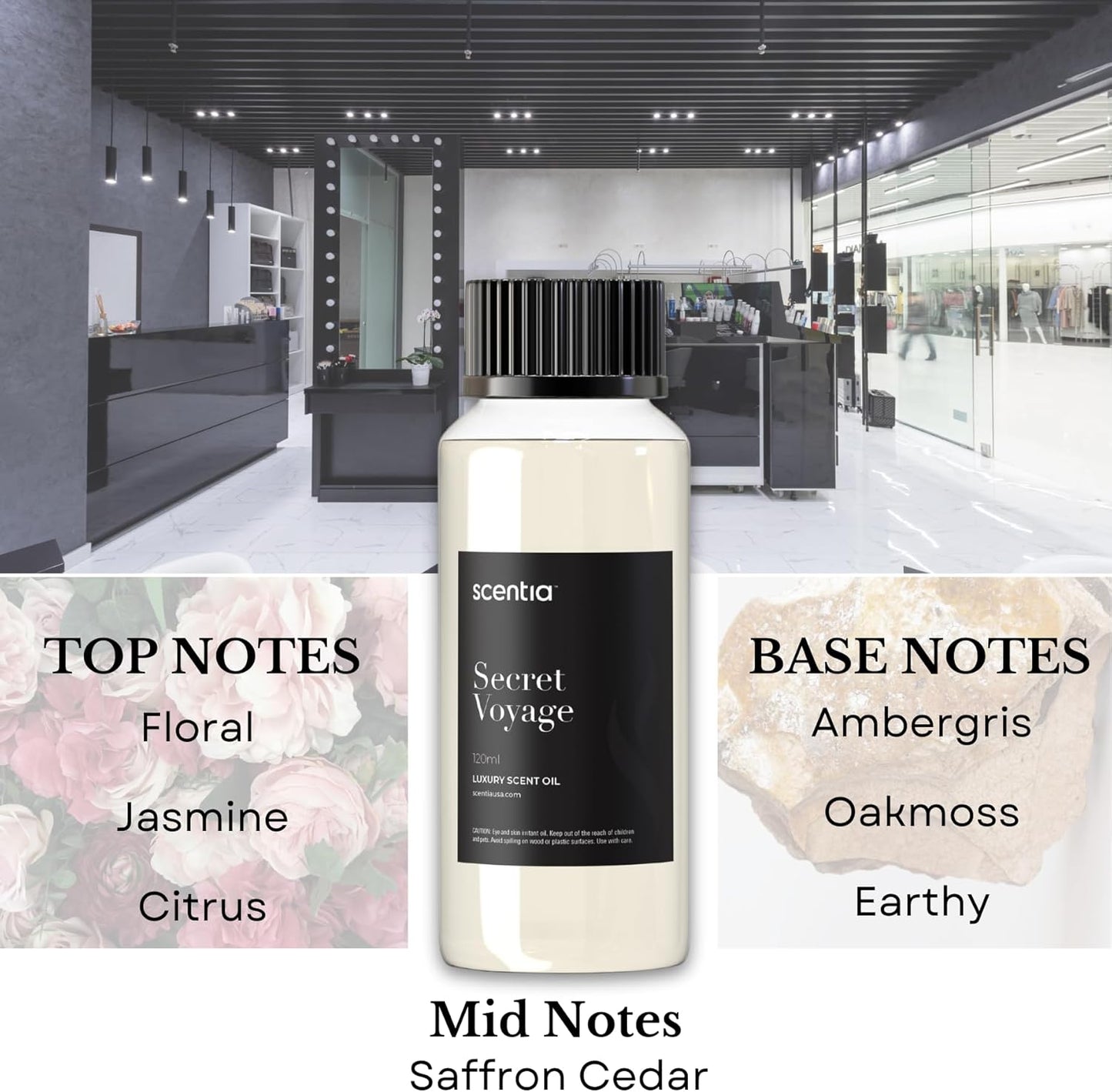 Scentia Hotel Diffuser Oil Inspired by The Baccarat Hotel - 120 mL 4.06 fl oz -HVAC,Cold Air & Ultrasonic Diffuser Oil,Fragrance Oil Blend- Secret Voyage, Thanksgiving Gift