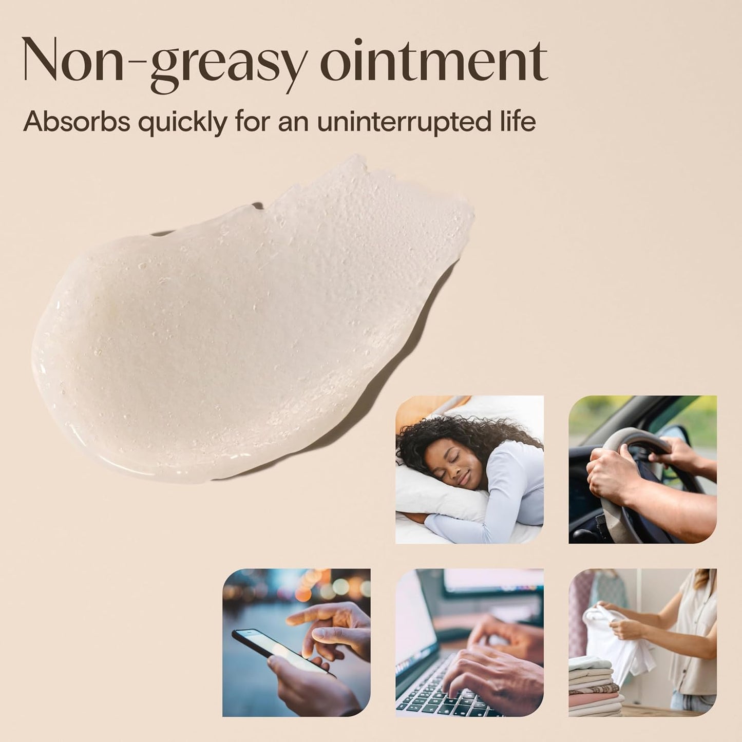 Aveeno Skin Relief Healing Ointment, 72-Hour Skin Protectant with Triple Oat & Shea Butter for Extra Dry, Cracked & Sensitive Skin, Fragrance-Free & Multi-Use for Lips, 7.2 oz