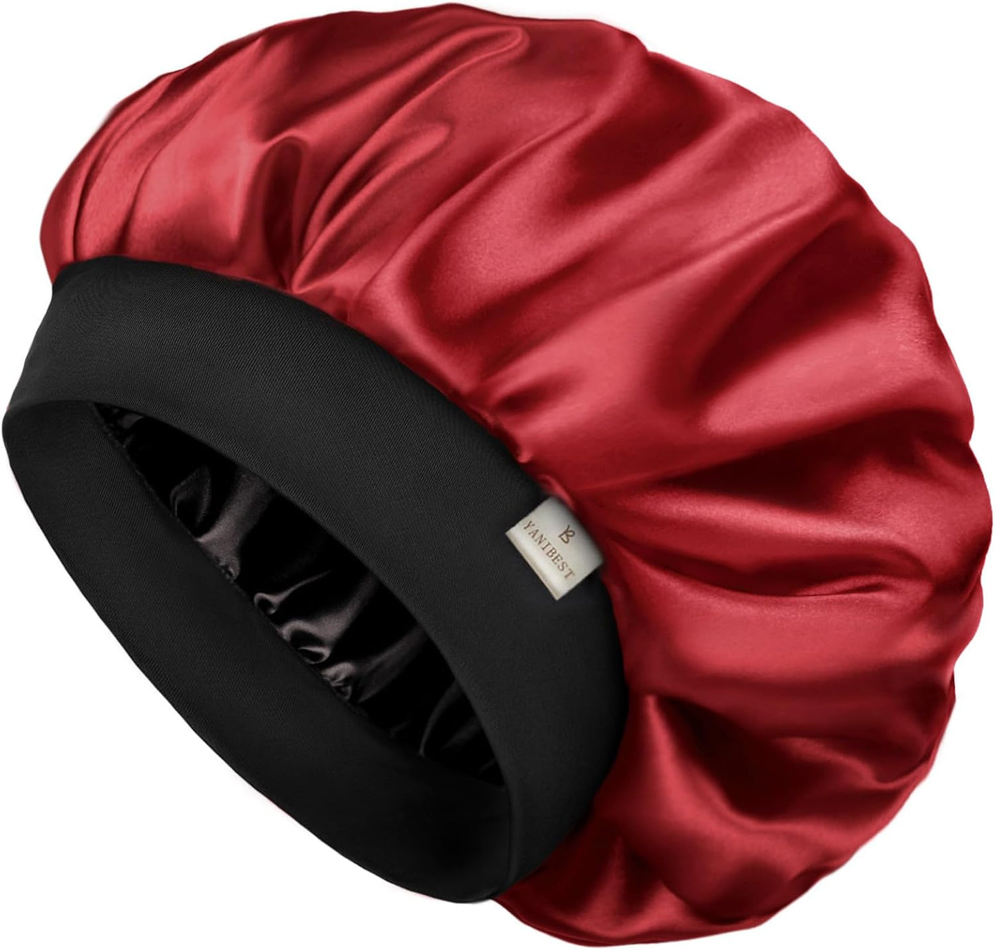YANIBEST Silk Bonnet for Men Women Hair Bonnet for Sleeping Double Layer Satin Bonnet for Natural Curly Hair Unisex Sleep Cap