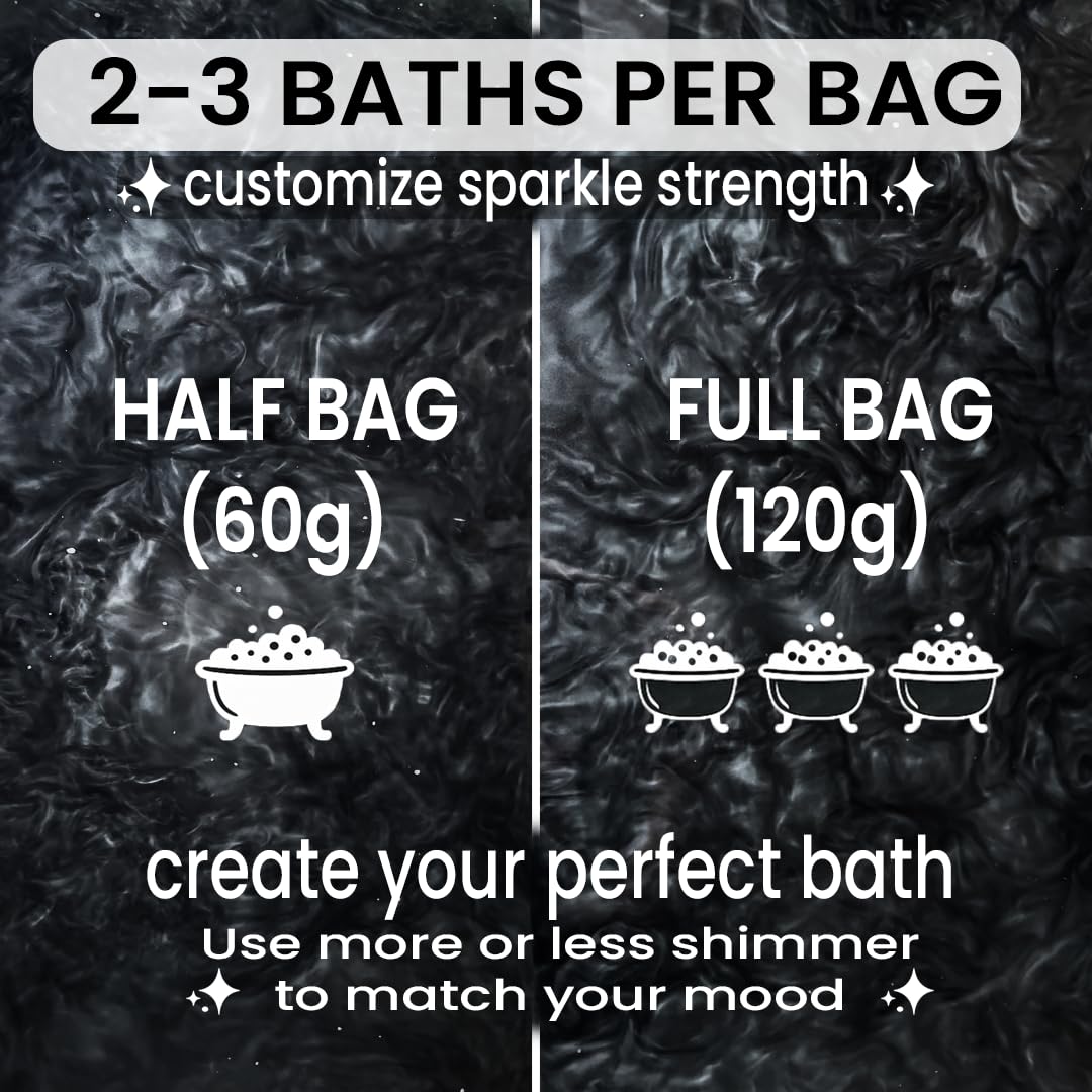 Black Cherry Shimmer Bath Bomb in A Bag - Handmade Scented Bath Bombs for Women,Kids and Men - Bulk Bathbomb Fizzies Perfect for Boys and Girls All Ages (Small, Black)