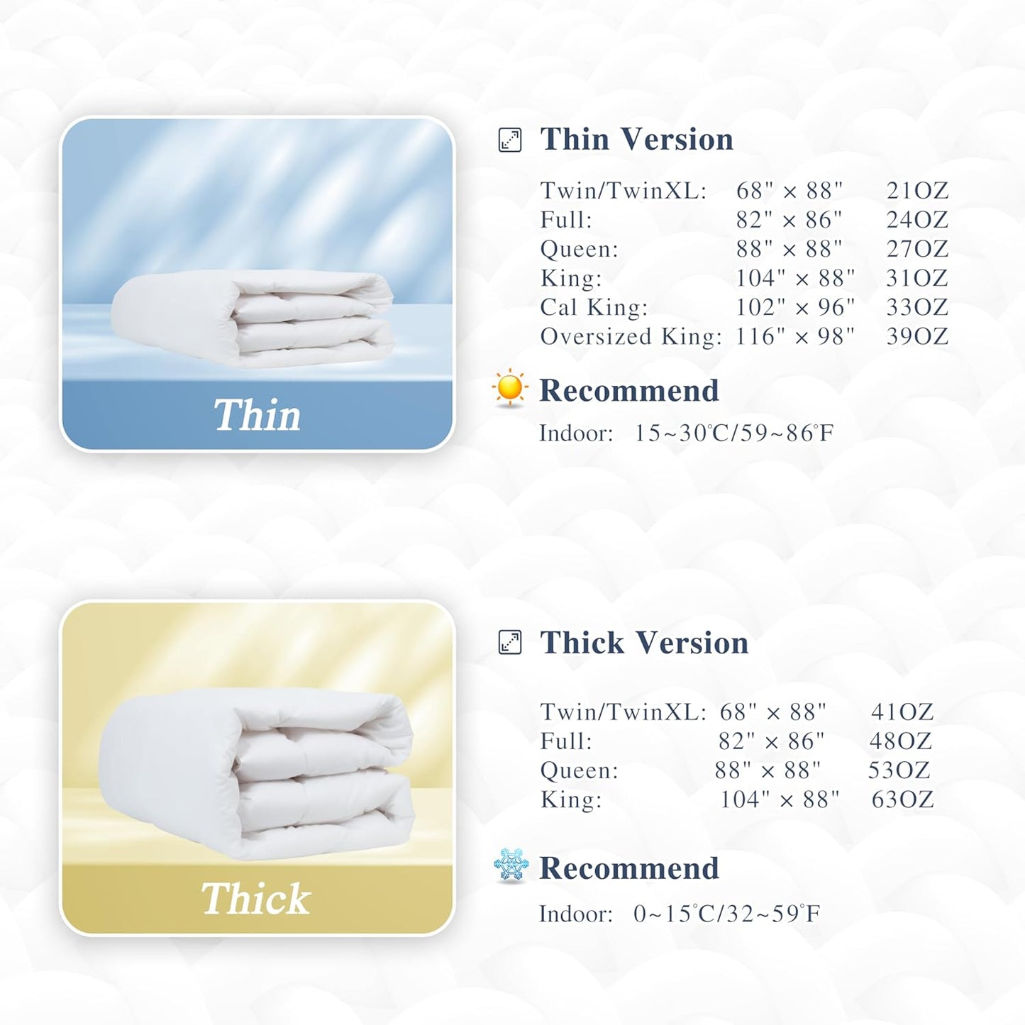 sunflower Down Alternative California King Size Lightweight 100% Cotton Shell Bedding Cal King Comforter Blanket for Hot Sleepers 96"x102" with Corner Tabs Soft Breathable Machine Washable