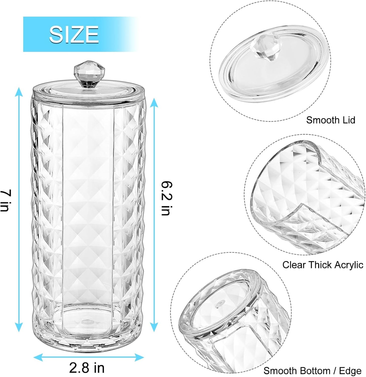 Bathroom Cup Dispenser, Mouthwash Cup Holder for 3oz Disposable Paper Cups, Fit for Mouthwash Cups Storage, Vanity Makeup Organizer - Clear