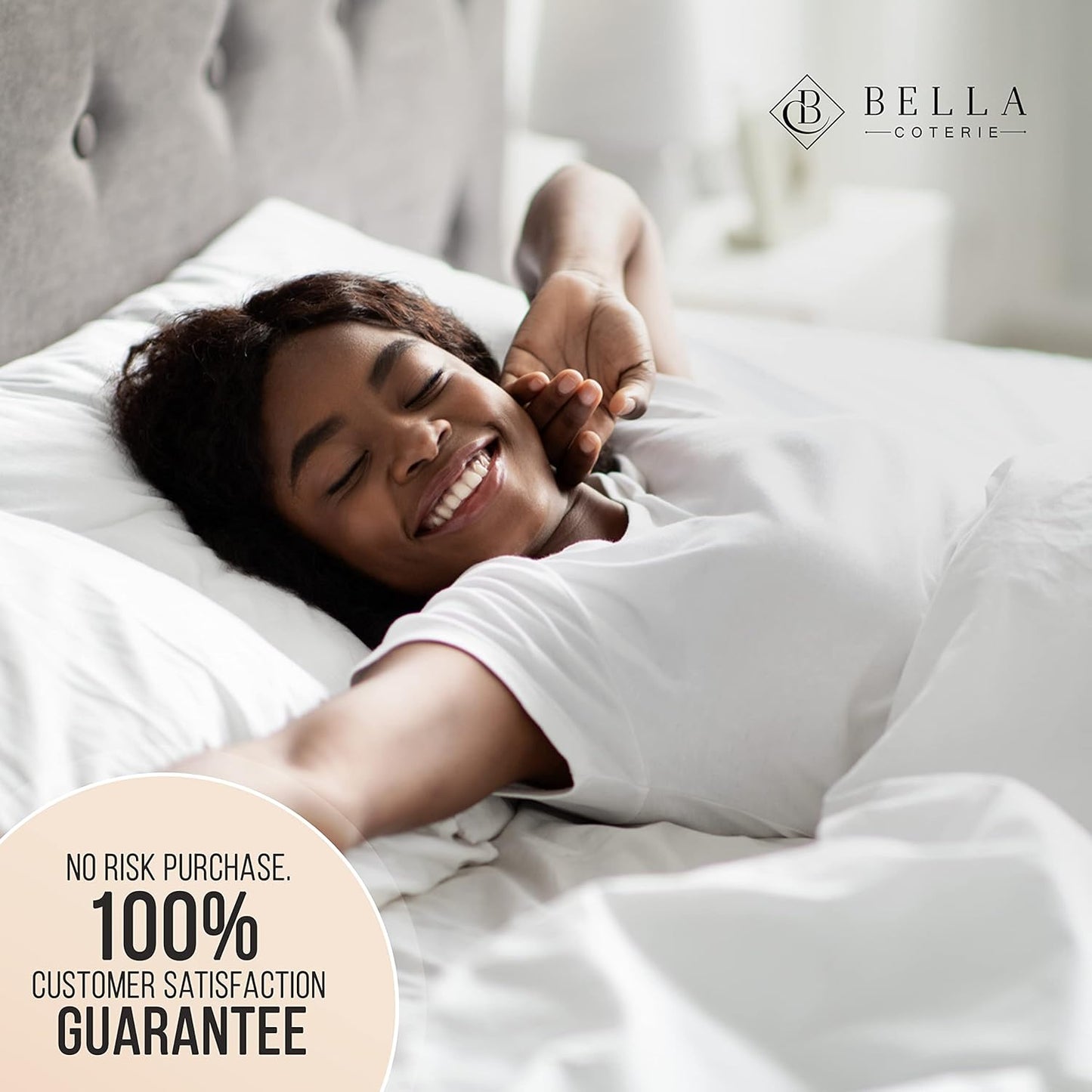 Bella Coterie Luxury Silk Pillowcase for Hair and Skin | 30 Momme | 100% Pure 6A Mulberry Silk | Super Soft | Perfectly Plush [Standard, Lilac]